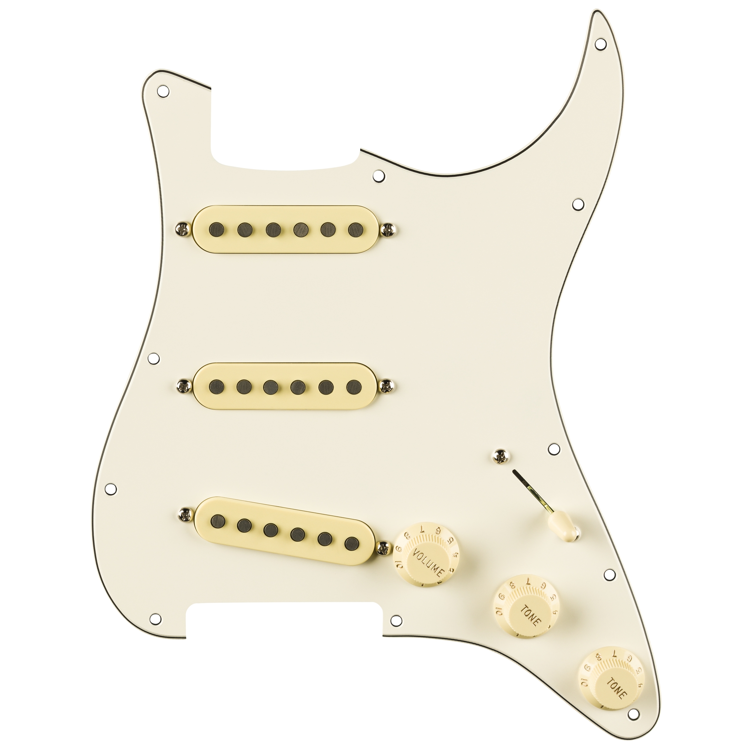 Fender Pre Wired Pickguard Set Eric Johnson Parchment 11 Hole