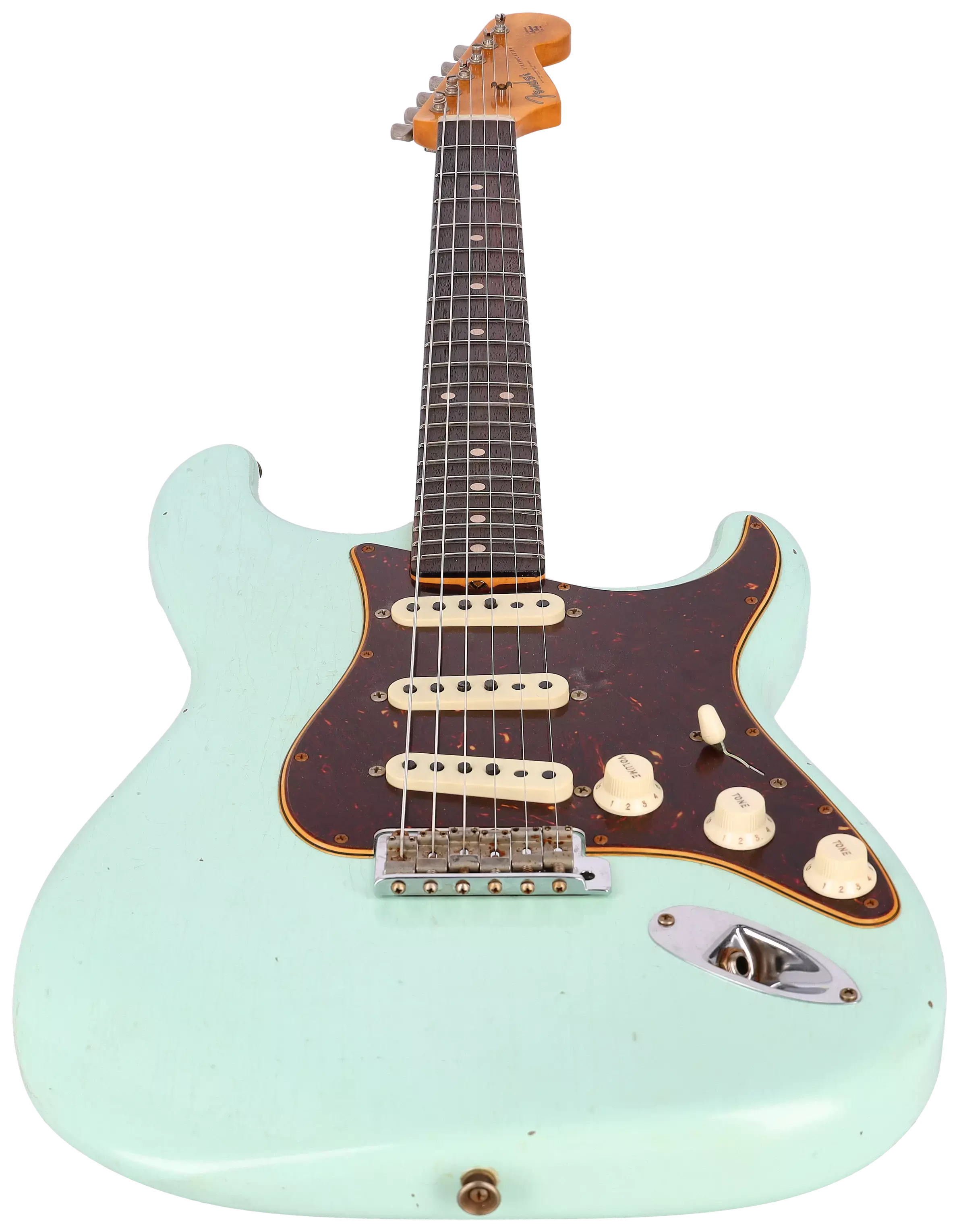 Fender Custom Shop 1962 Stratocaster Journeyman Relic Faded Aged Surf Green #R121524 3