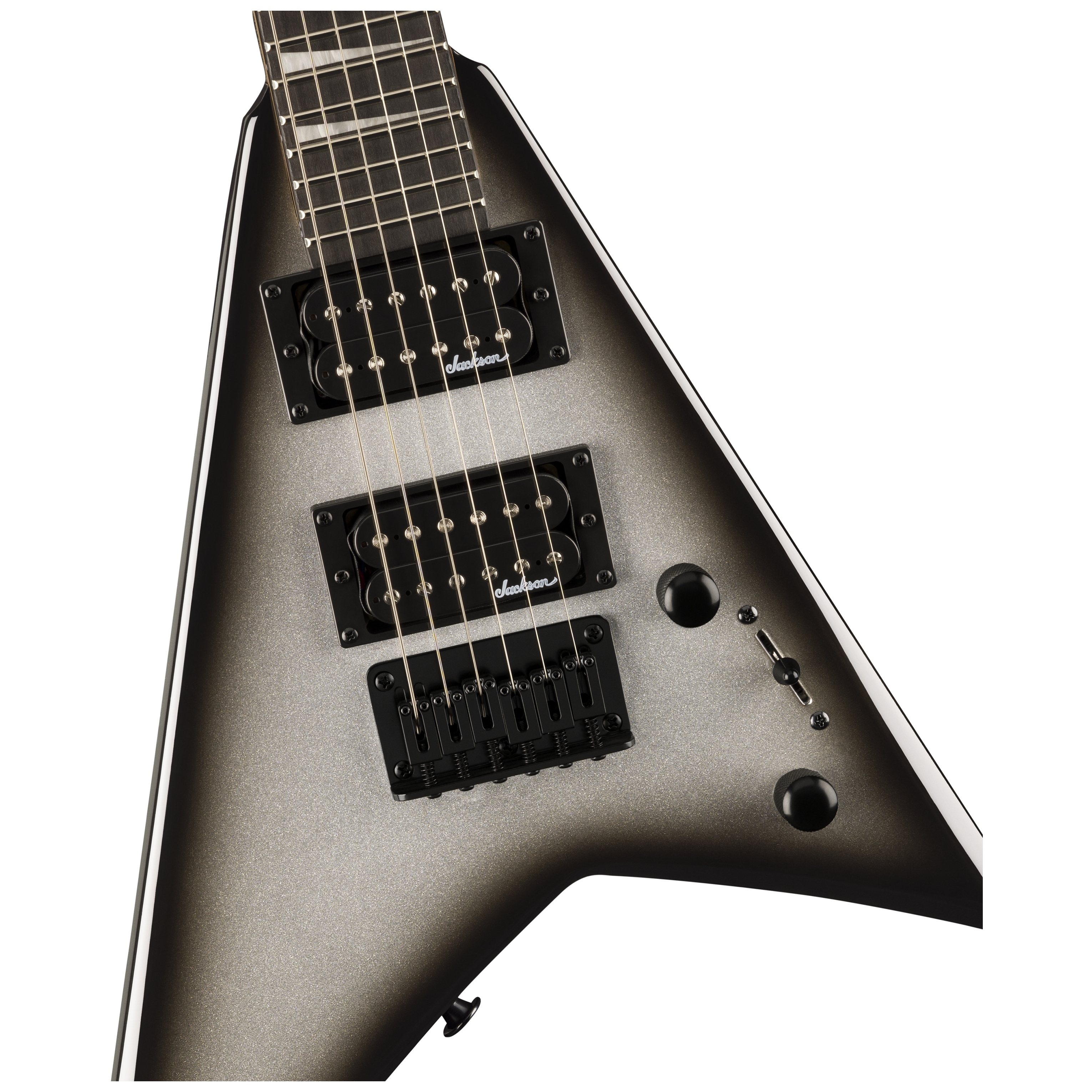 Jackson JS Series Rhoads Minion JS1X Amaranth Silver Burst 5