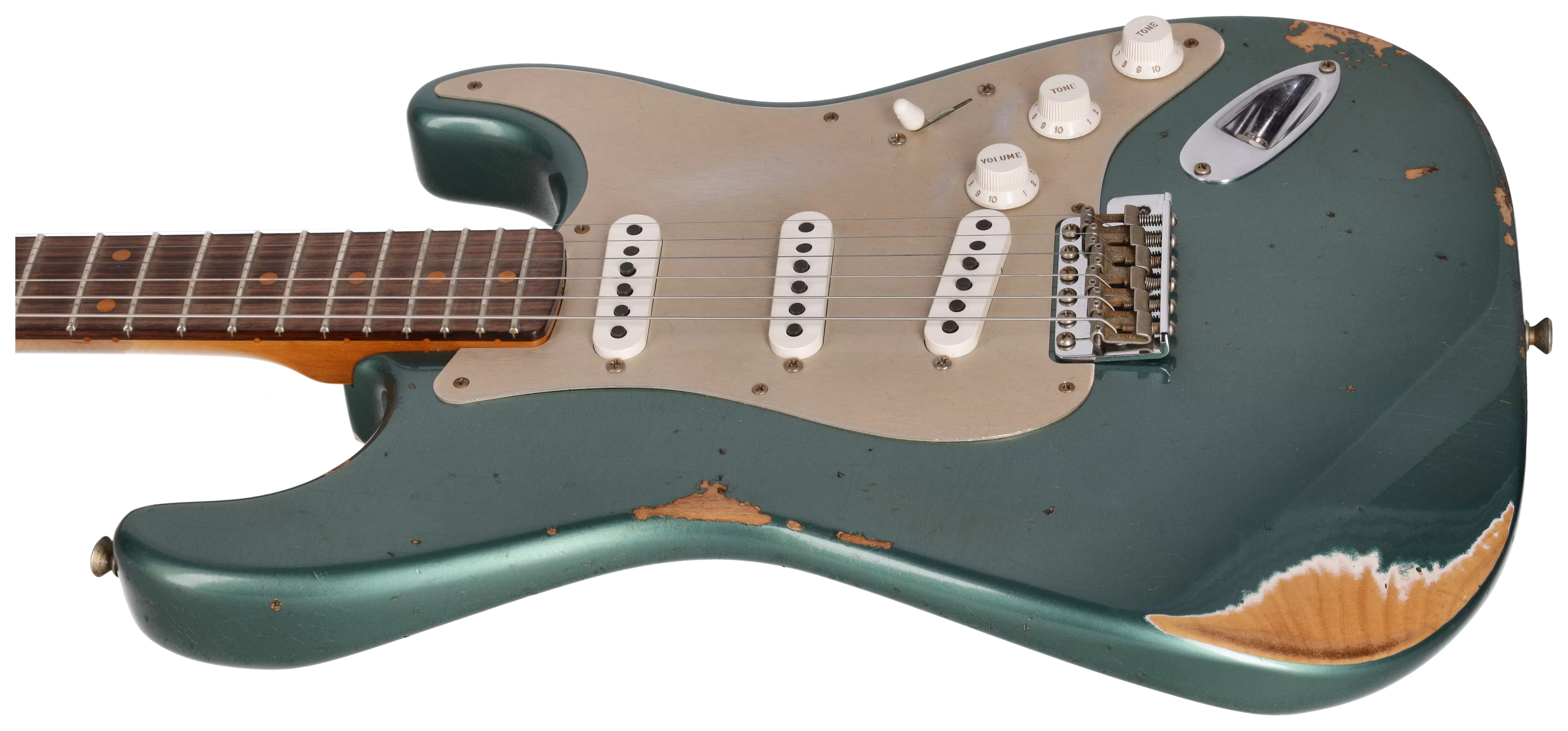 Fender Custom Shop 1959 Stratocaster RW Roasted Heavy Relic Aged Sherwood Green Metallic #2 6