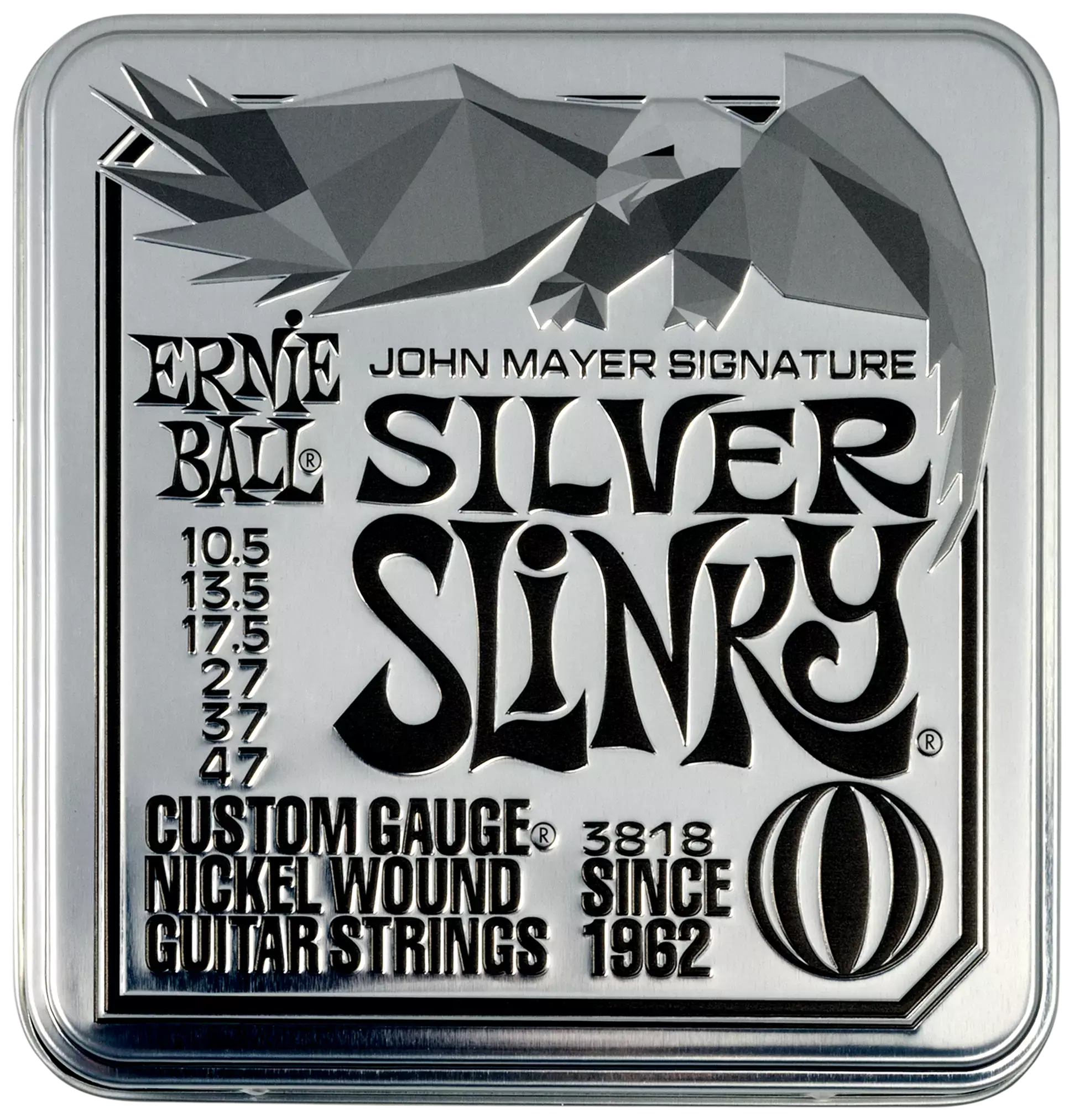 Ernie Ball EB3818 Slinky Nickel John Mayer Silver Signature 3er Pack | 010.5 - 047