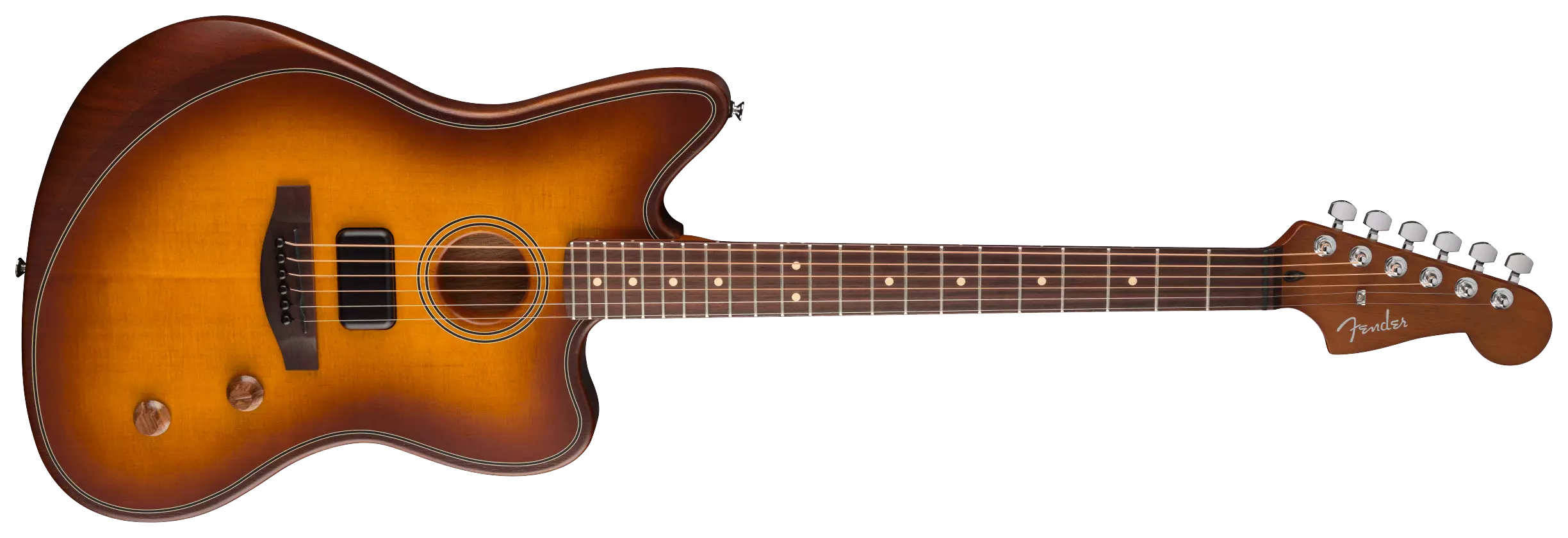 Fender Acoustasonic Standard Jazzmaster Honey Burst 2