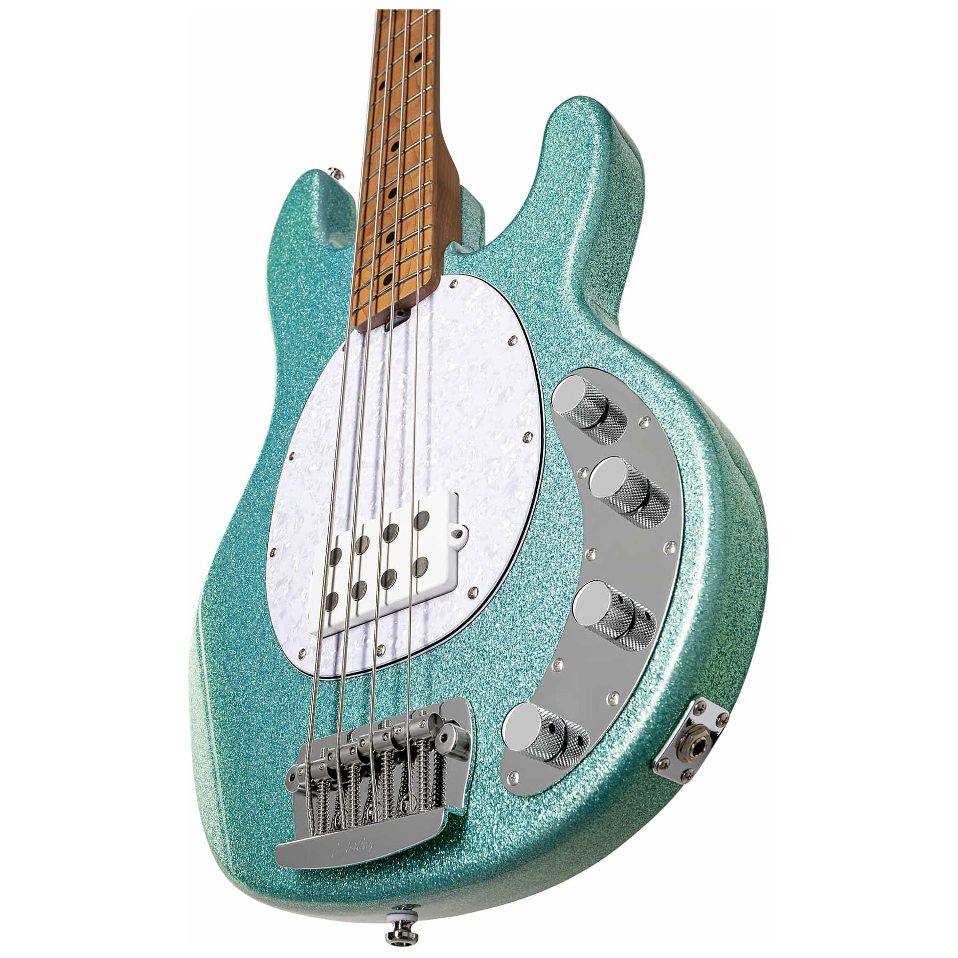 Sterling by Music Man StingRay RAY34 Sparkle Seafoam Sparkle 7