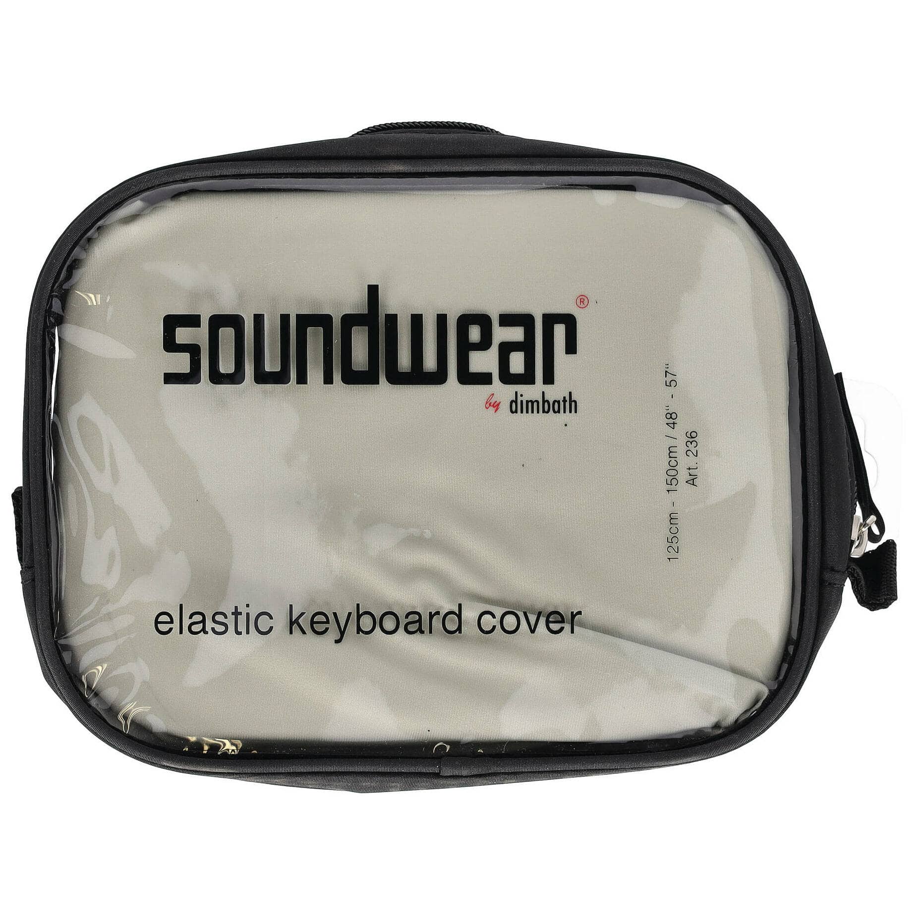 Soundwear by Dimbath Elastische Keyboard Abdeckhaube silber (125