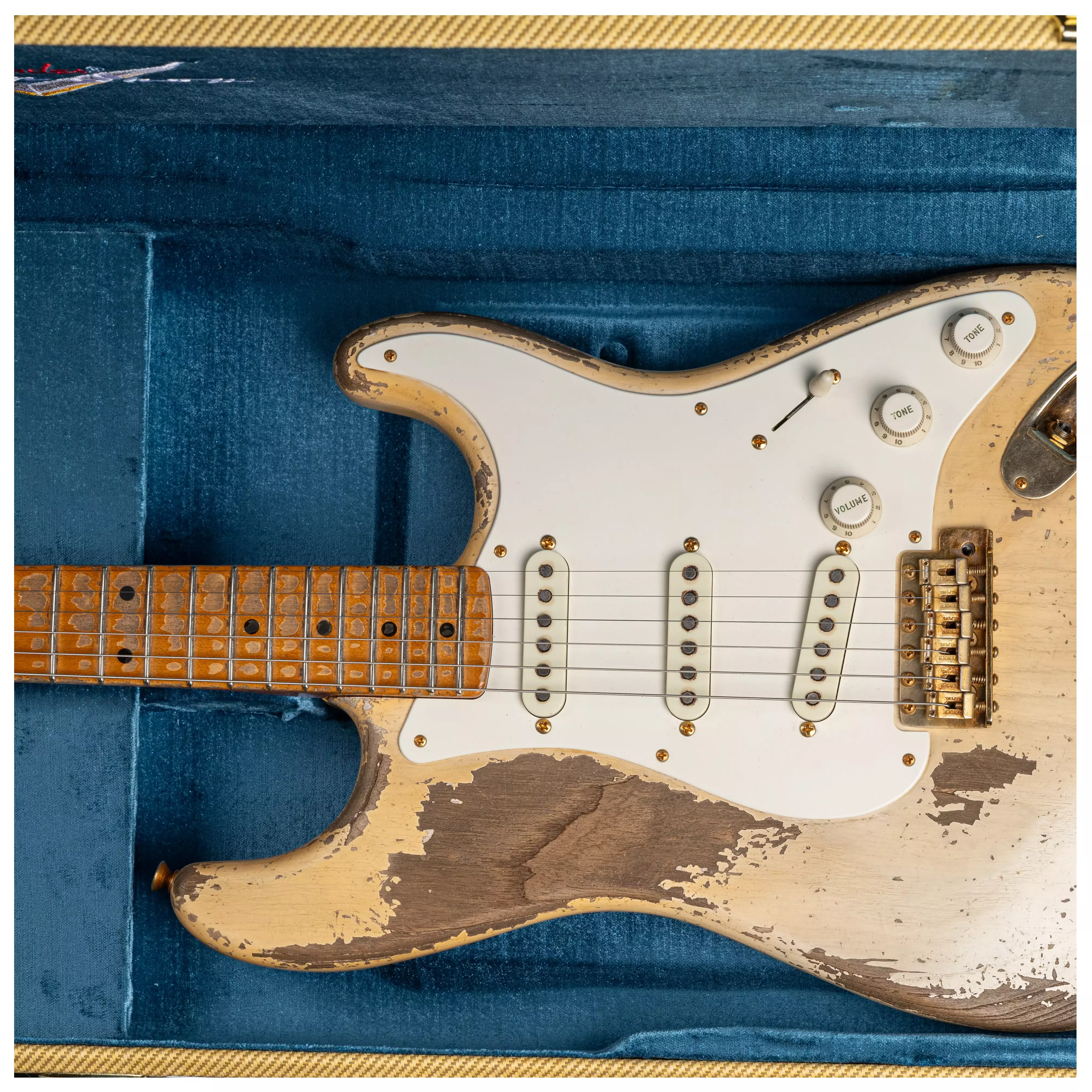 Fender Custom Shop 1955 Stratocaster HVREL WBL GH MBDW Heavy Relic Masterbuilt Dale Wilson #CZ575736 29