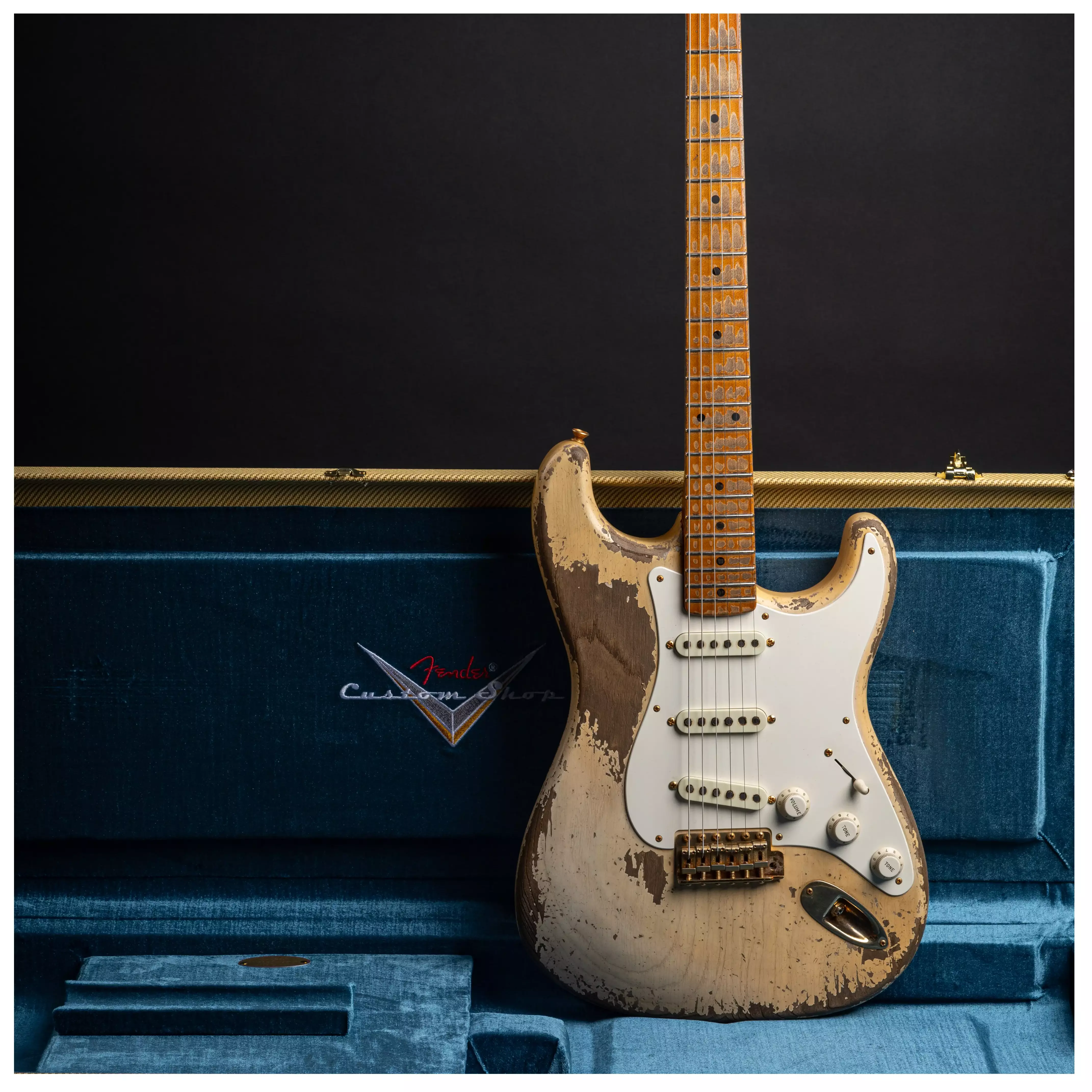 Fender Custom Shop 1955 Stratocaster HVREL WBL GH MBDW Heavy Relic Masterbuilt Dale Wilson #CZ575736 20