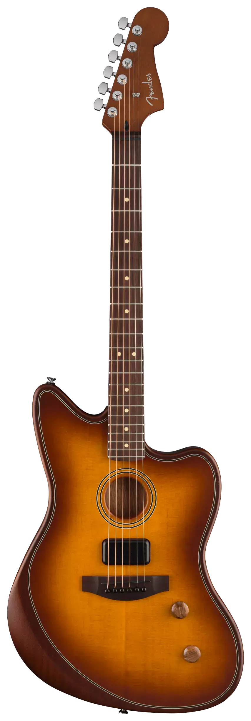 Fender Acoustasonic Standard Jazzmaster Honey Burst 3