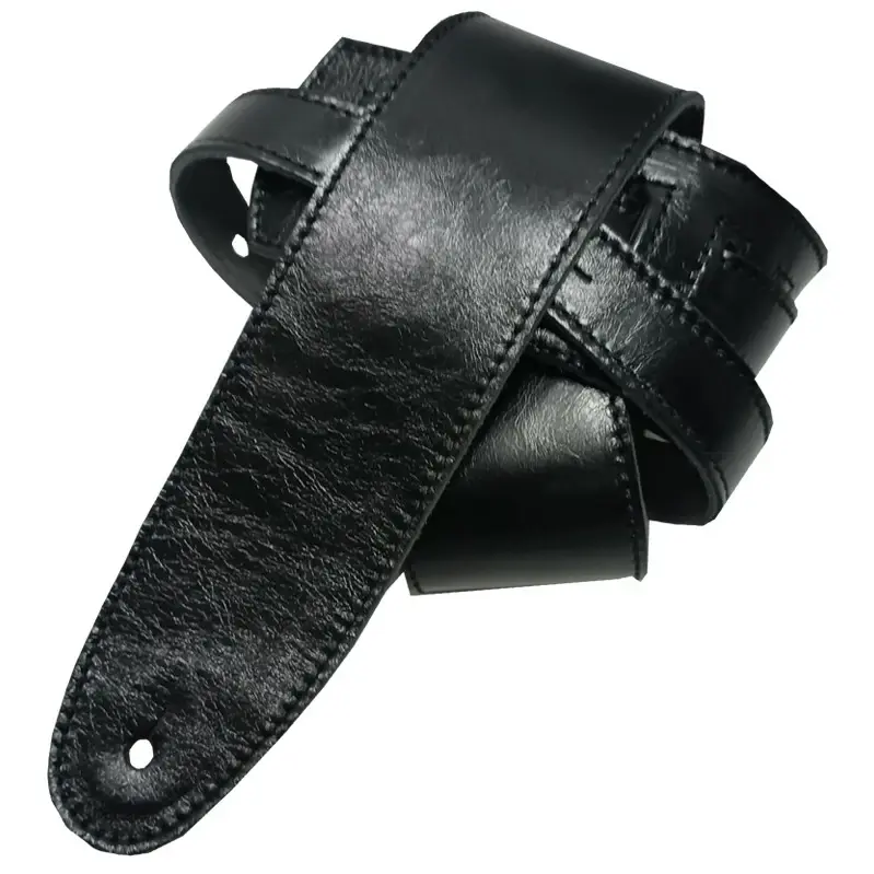 Bourbon Strap Guitar Superflex Leather Black 2