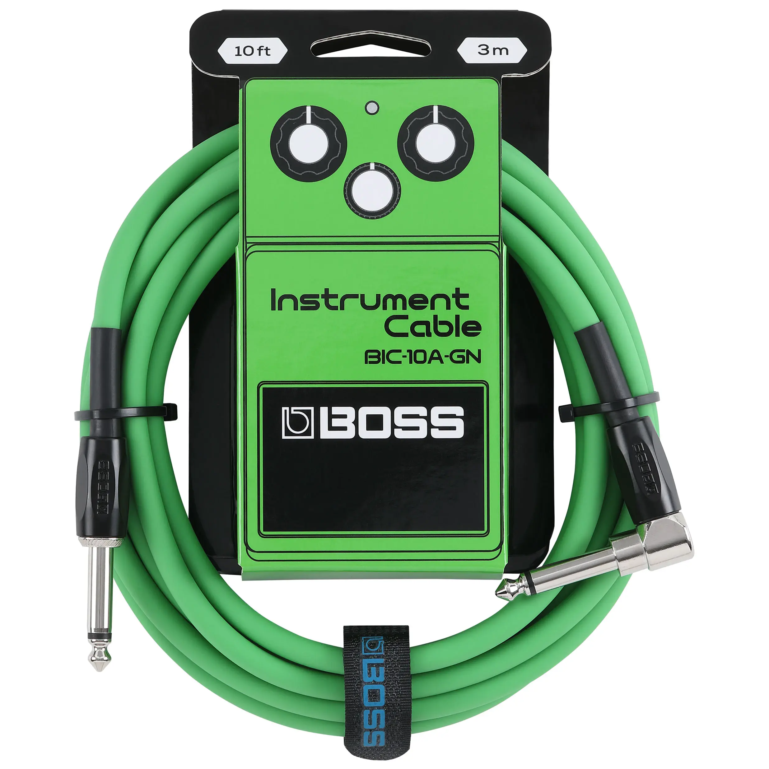 Boss BIC-10A Green Intrumentenkabel 3m