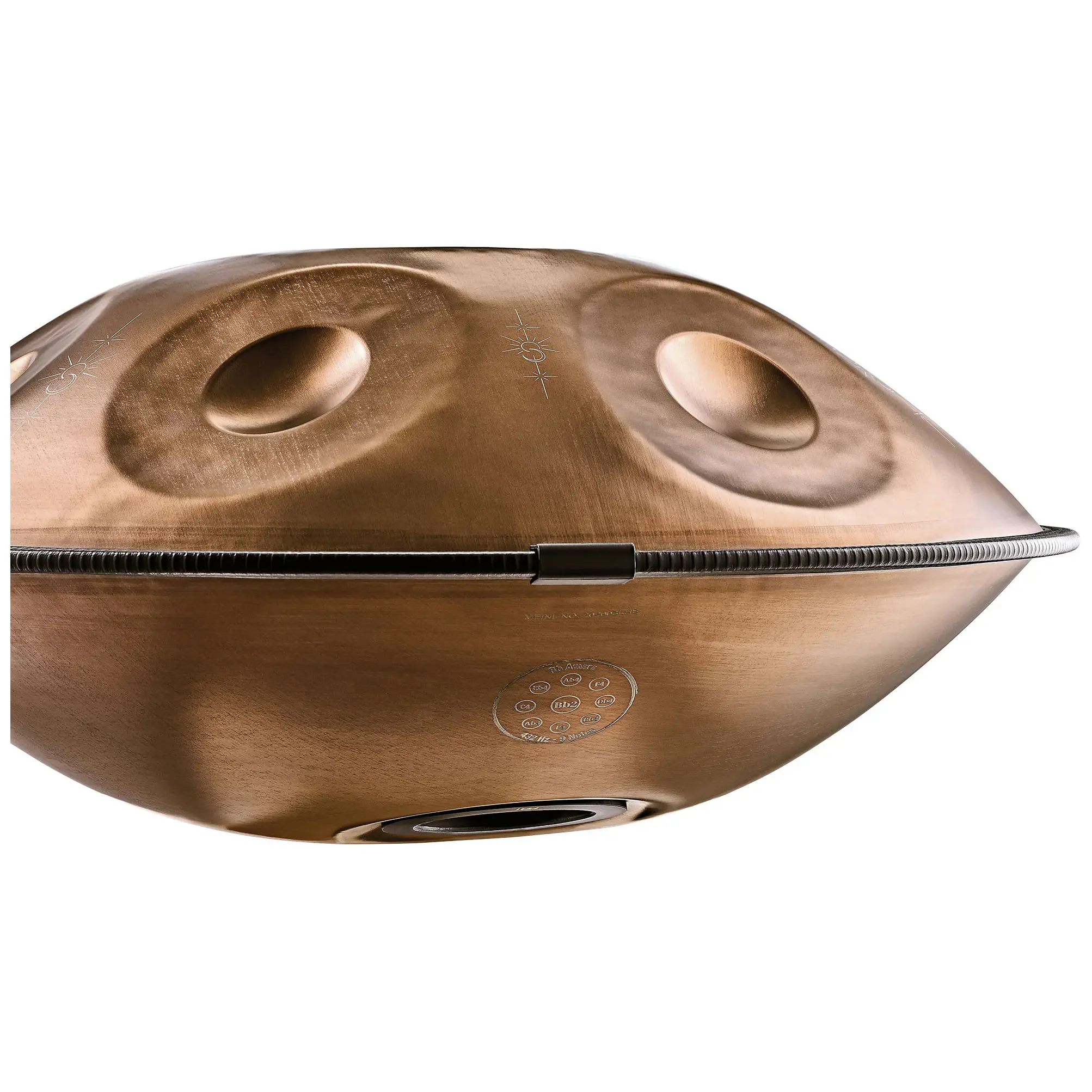 Meinl Sonic Energy HPSTL93CU - Sensory Handpan, stainless steel, B2 Amara, 432 Hz, Vintage-Copper 2