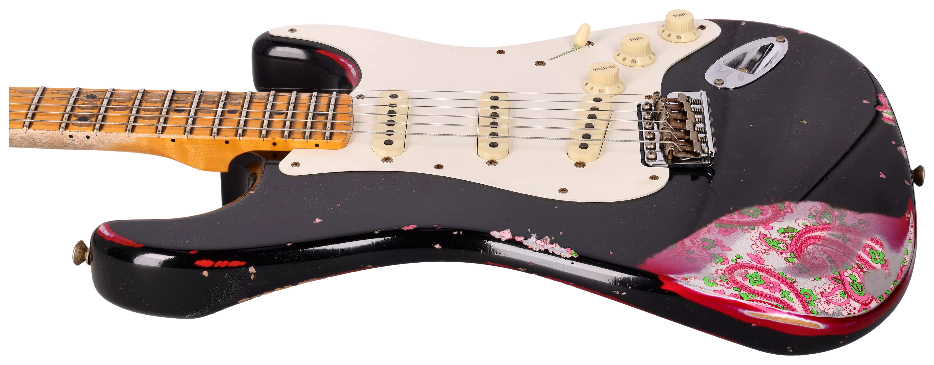 Fender LTD Custom Shop Mischief Maker Heavy Relic Aged Black over Pink Paisley 8