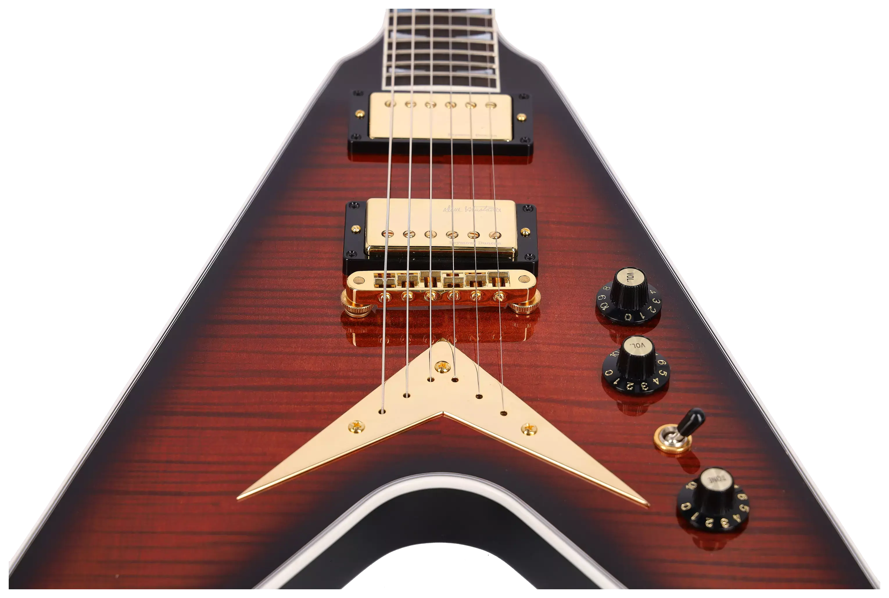 Gibson LTD Dave Mustaine Flying V EXP Red Amber Burst #DMV70 4