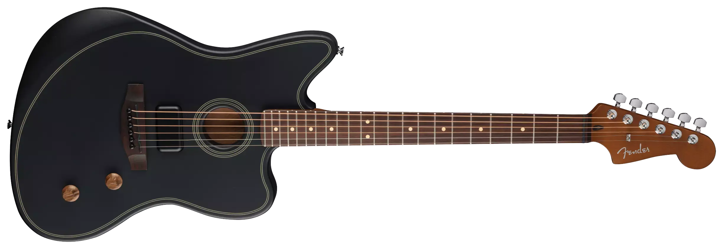 Fender Acoustasonic Standard Jazzmaster Black 2