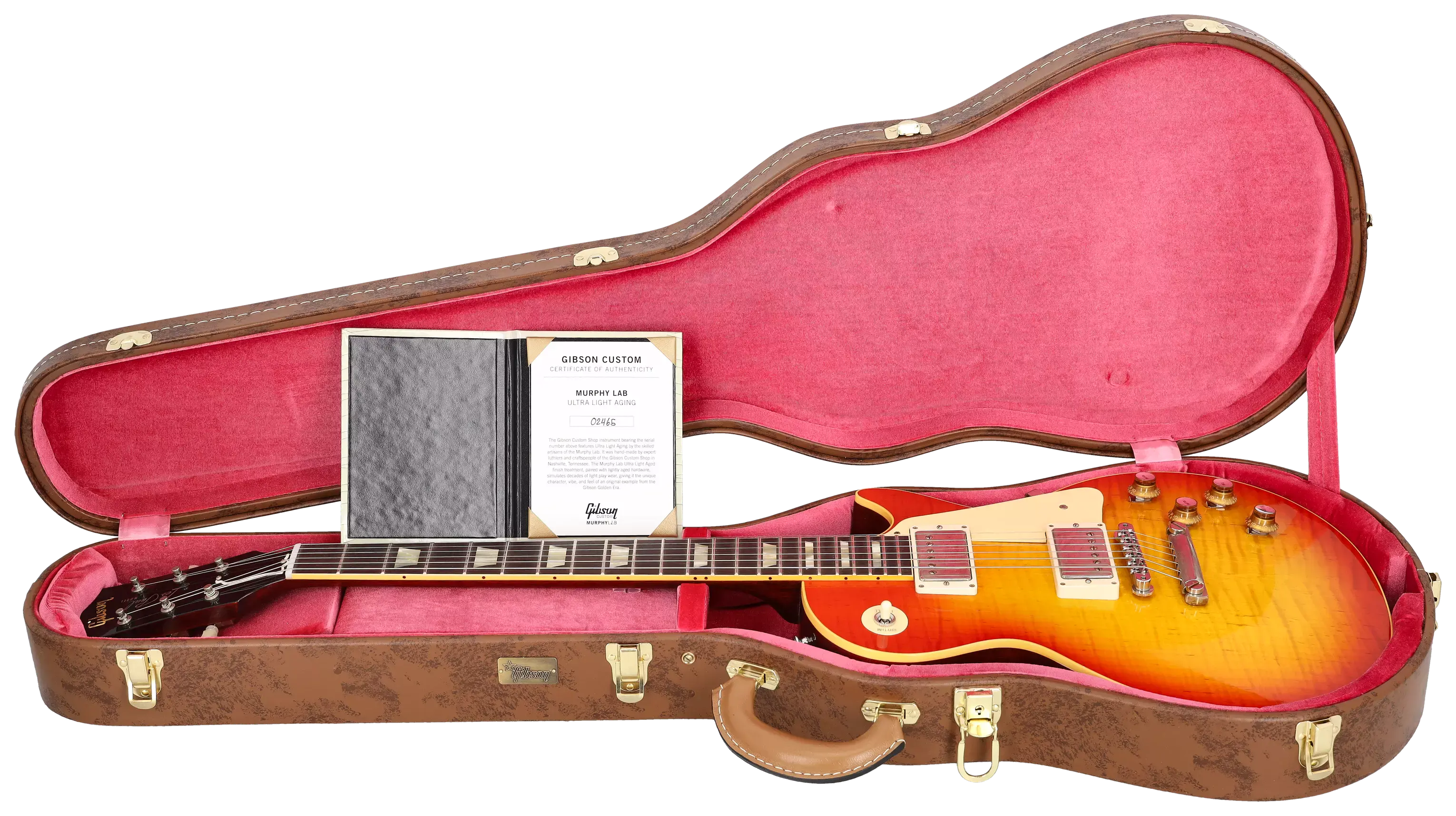 Gibson 1960 Les Paul Standard Reissue Ultra Light Aged Orange Lemon Fade Murphy Lab #02465 9