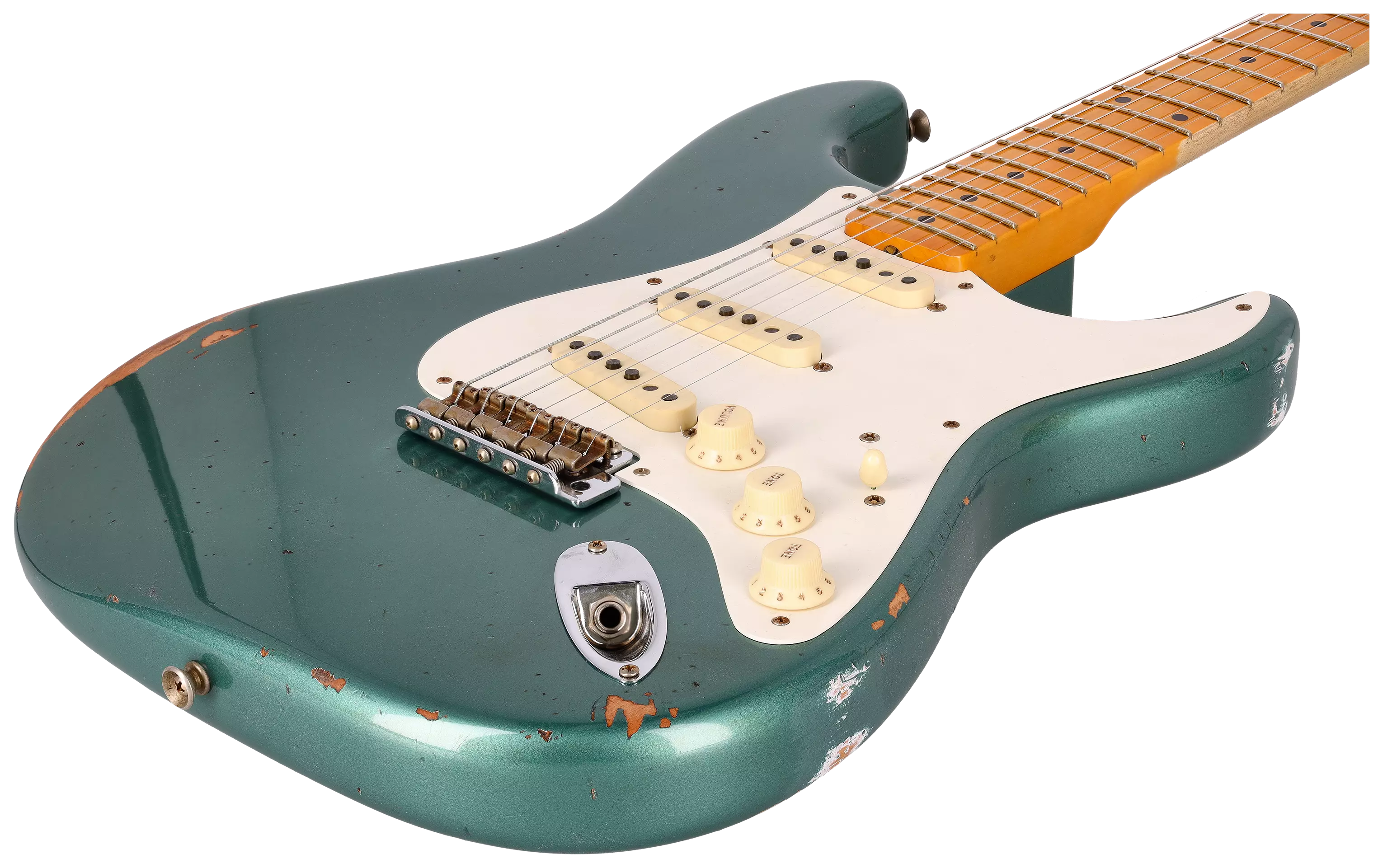 Fender LTD Custom Shop 57 Stratocaster Relic Faded Aged Sherwood Green Metallic 7