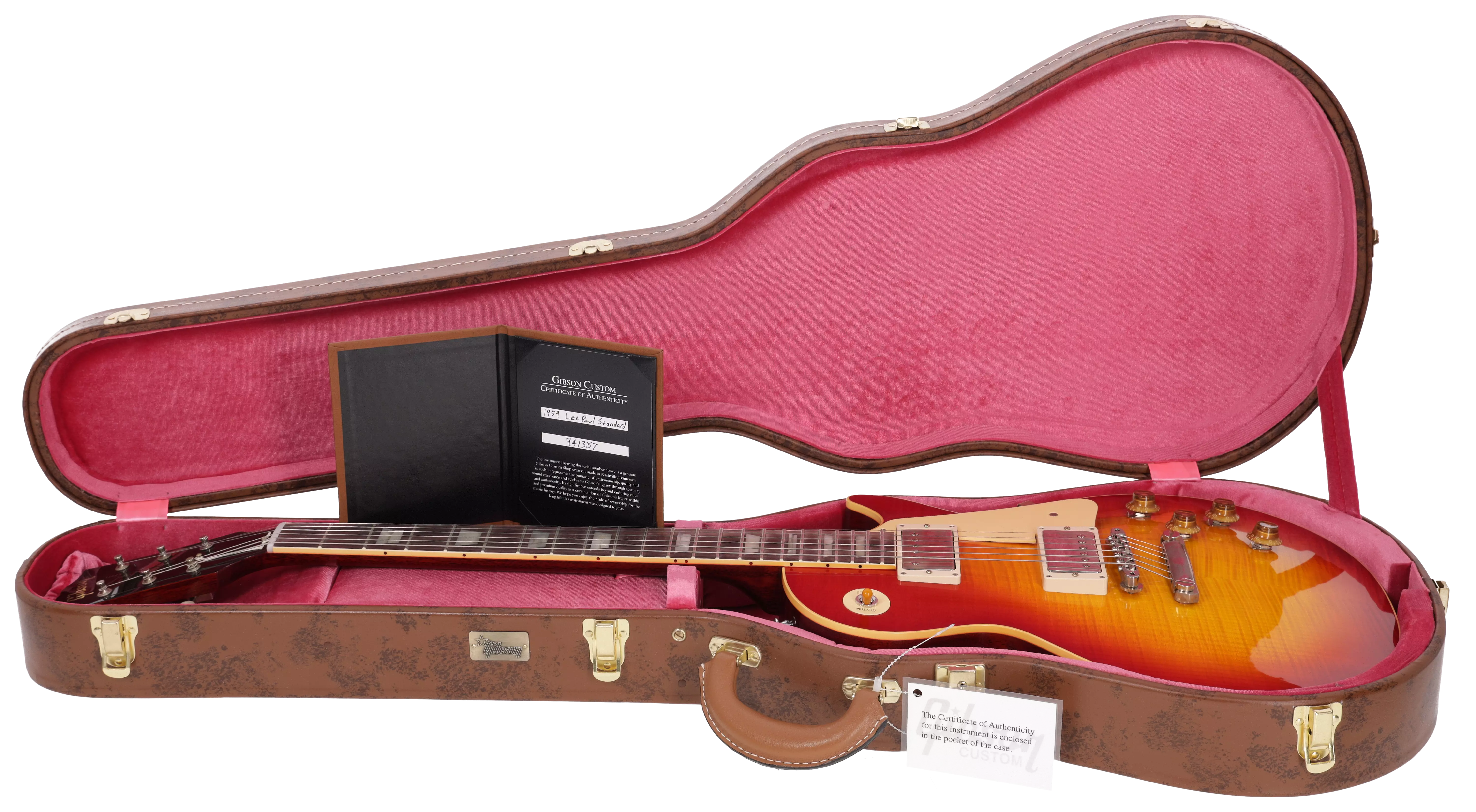 Gibson 1959 Les Paul Standard Reissue VOS Washed Cherry Sunburst #1 19