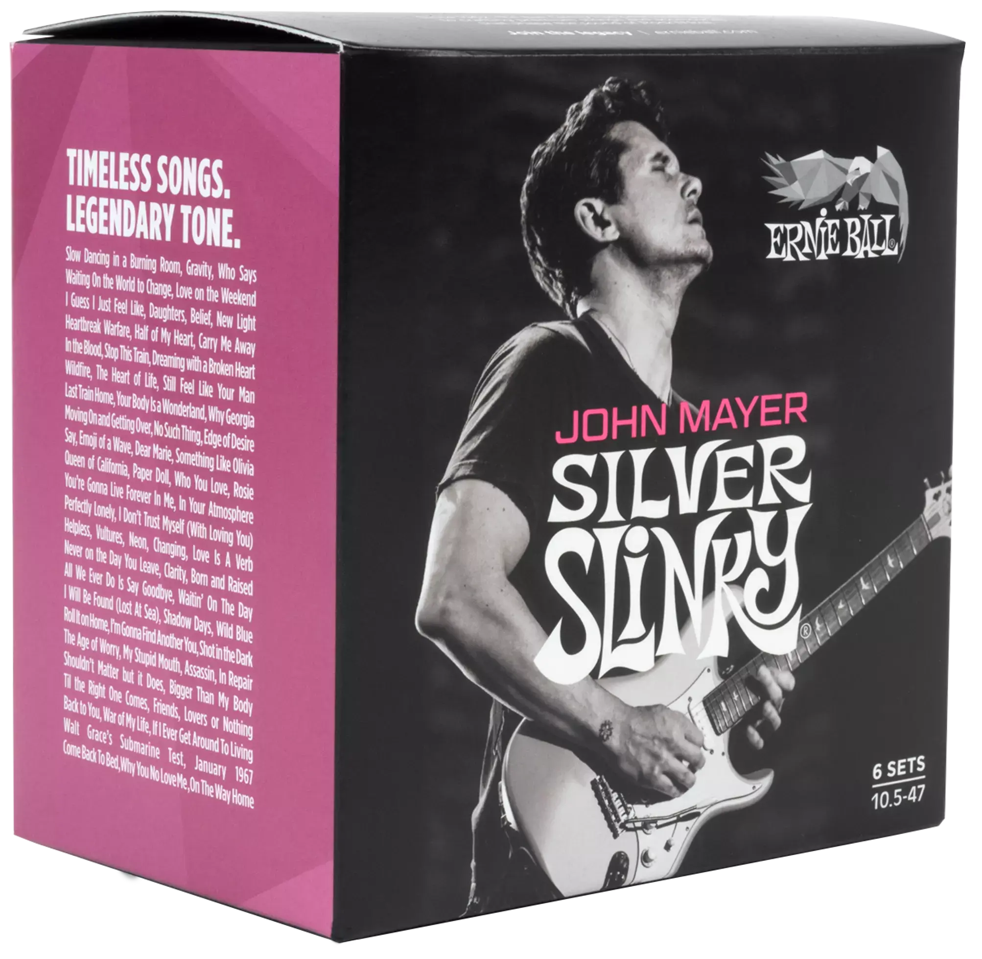 Ernie Ball EB3817 Slinky Nickel John Mayer Silver Signature 6er Pack | 010.5 - 047