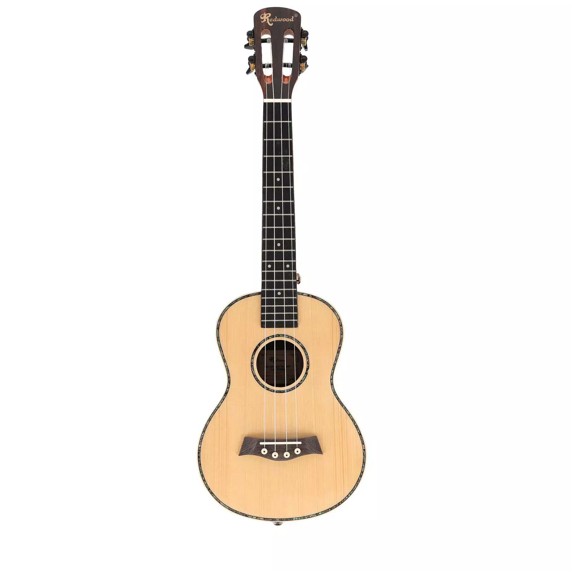 Redwood Halo-Halo Solid Top Gloss Tenor Ukulele