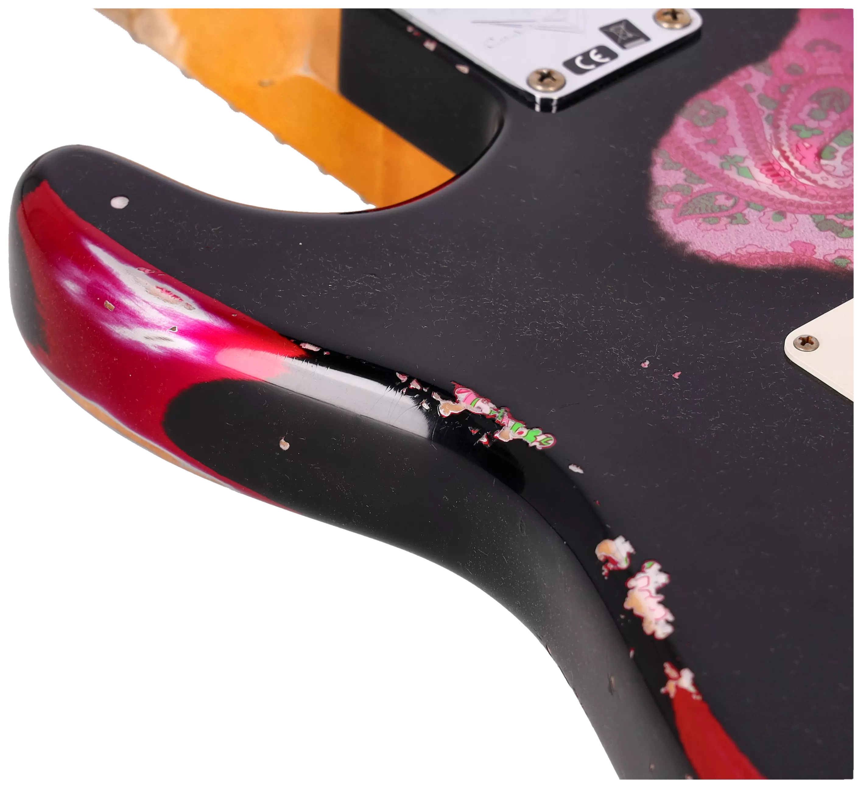 Fender LTD Custom Shop Mischief Maker Heavy Relic Aged Black over Pink Paisley 15