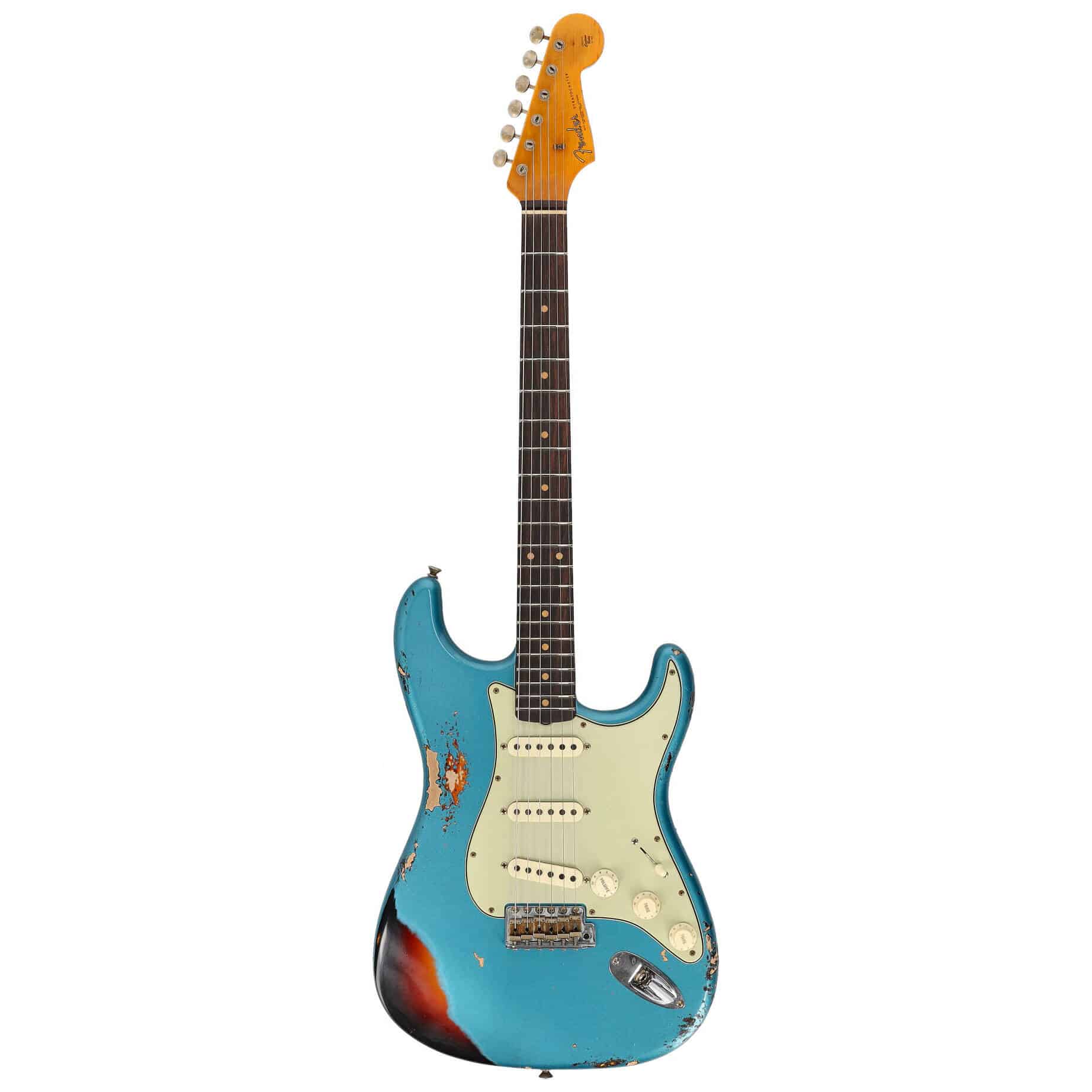 Fender LTD Custom Shop Roasted 62 Stratocaster Heavy Relic Aged Ocean Turquoise over 3-CS