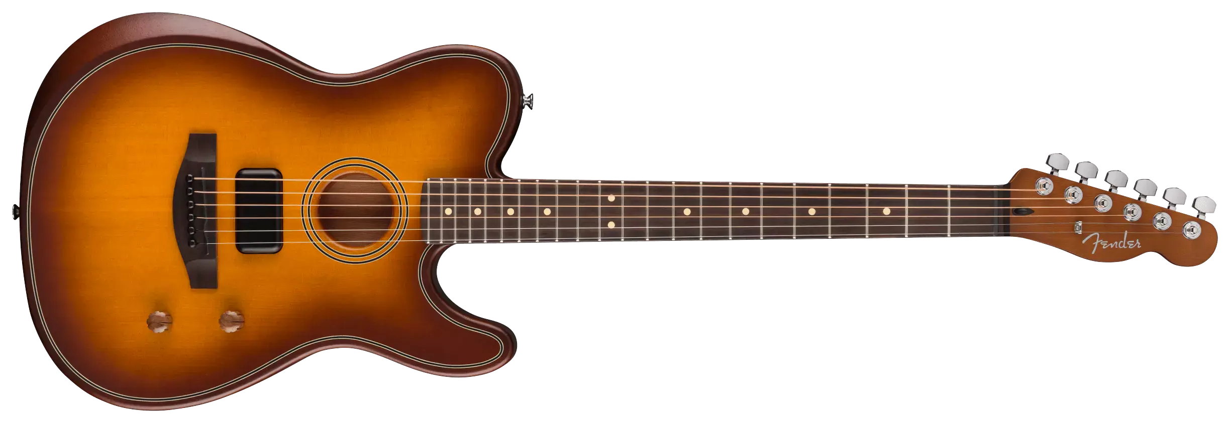 Fender Acoustasonic Standard Telecaster Honey Burst 4