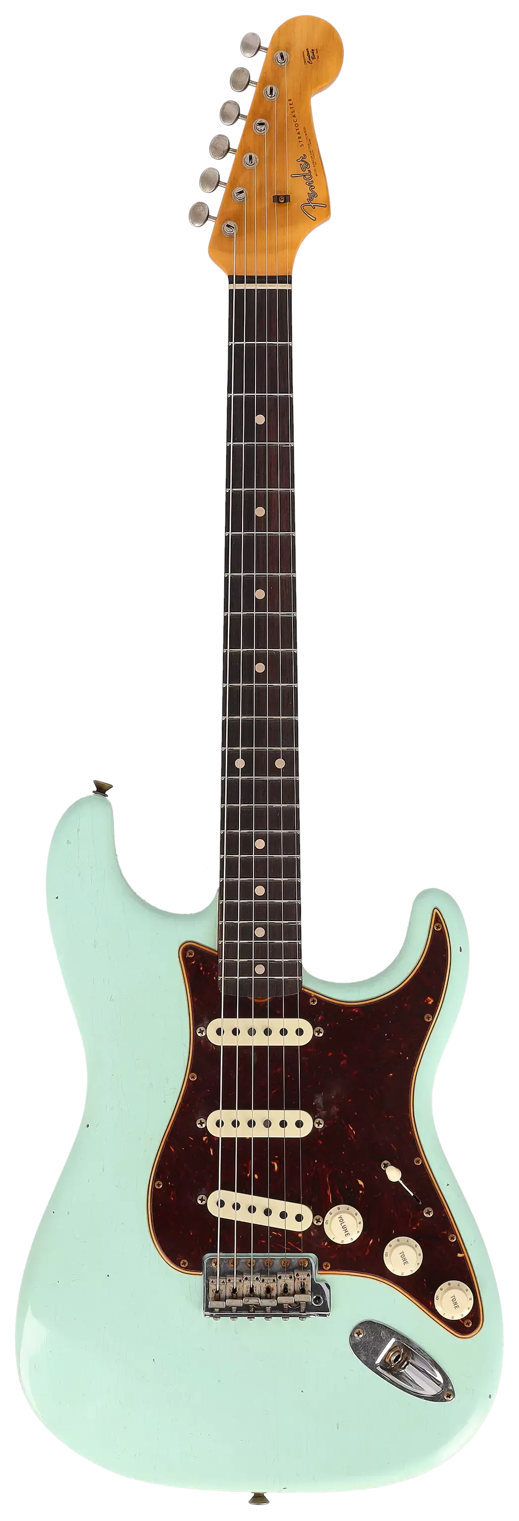 Fender Custom Shop 1962 Stratocaster Journeyman Relic Faded Aged Surf Green #R121524