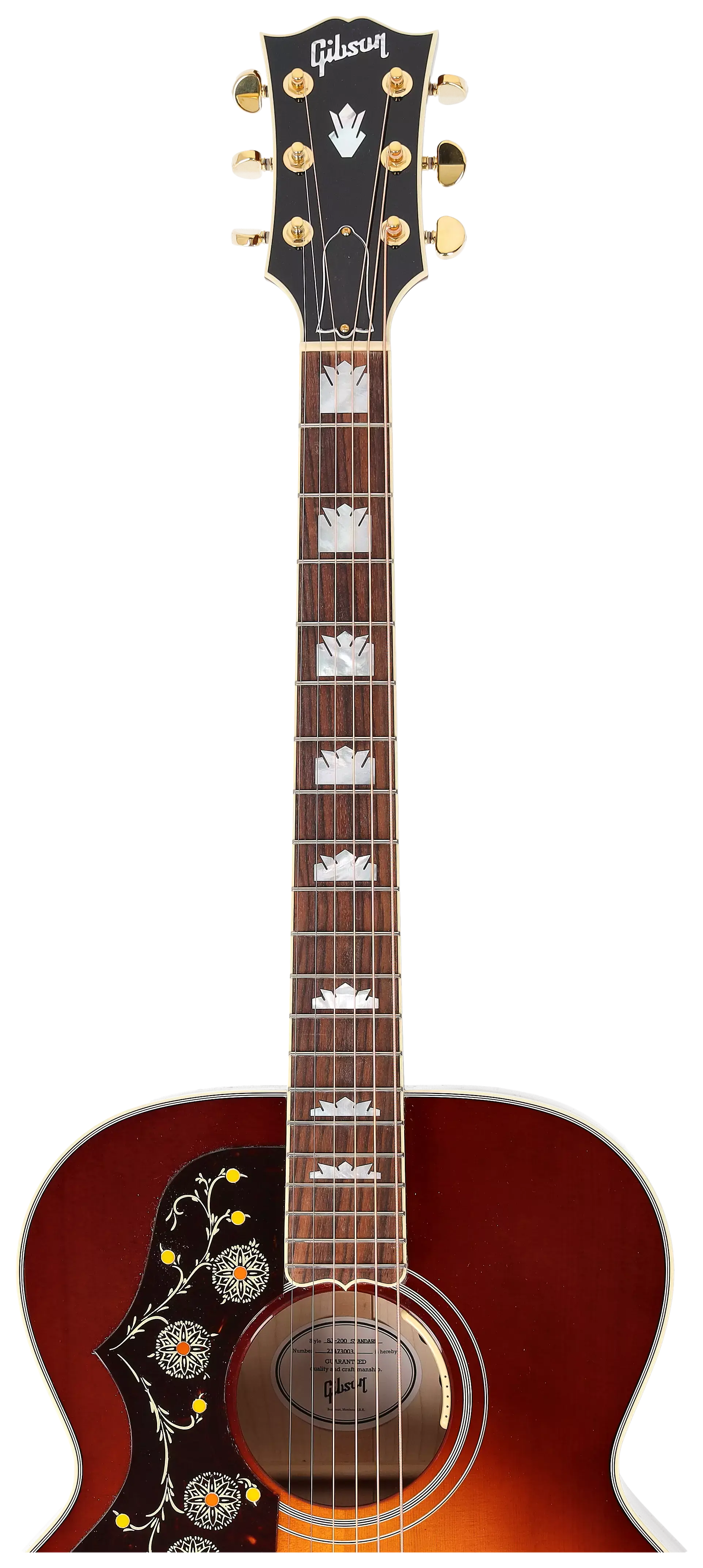 Gibson SJ-200 Standard Maple Autumnburst Lefthand 11