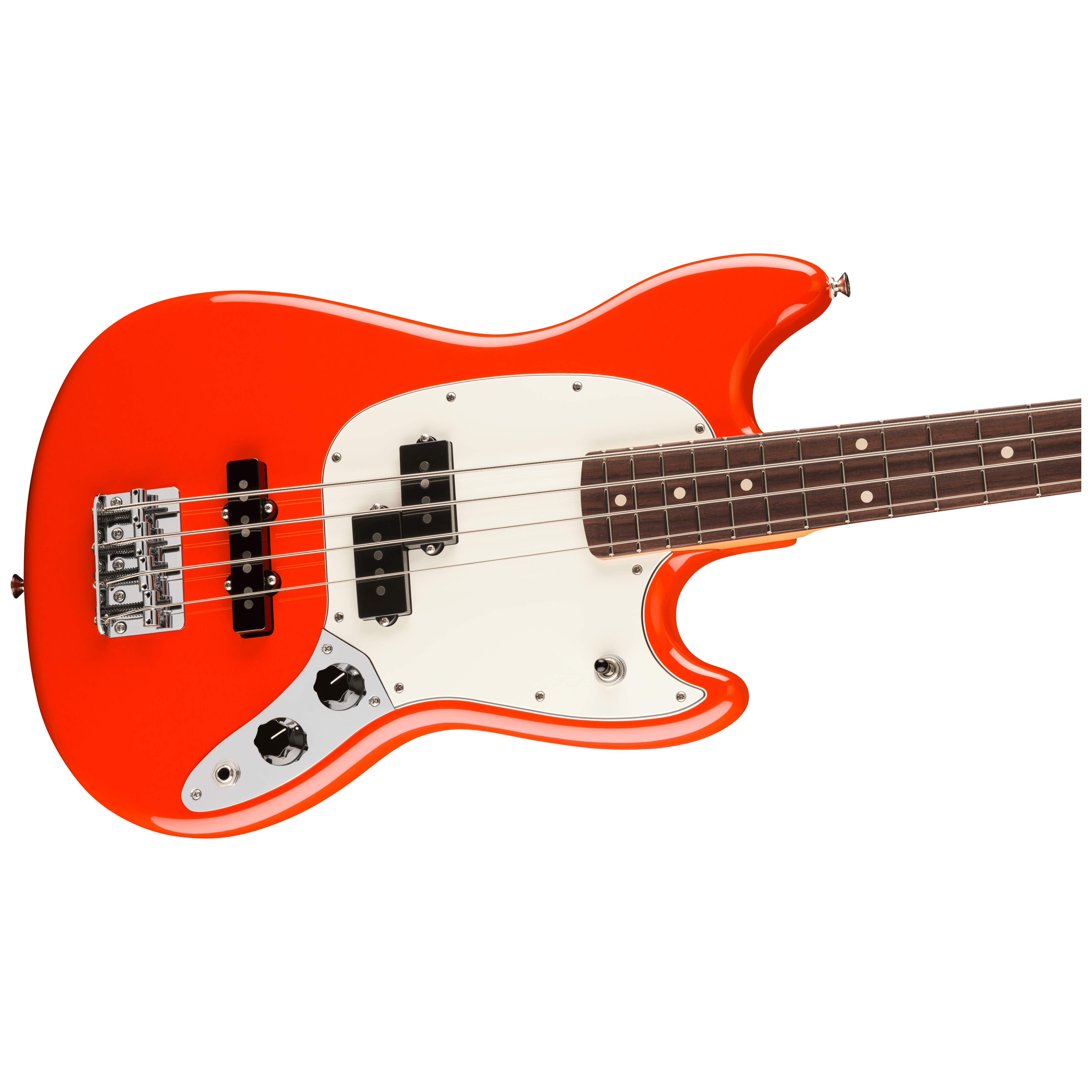 Fender Player II Mustang Bass PJ RW Coral Red 2