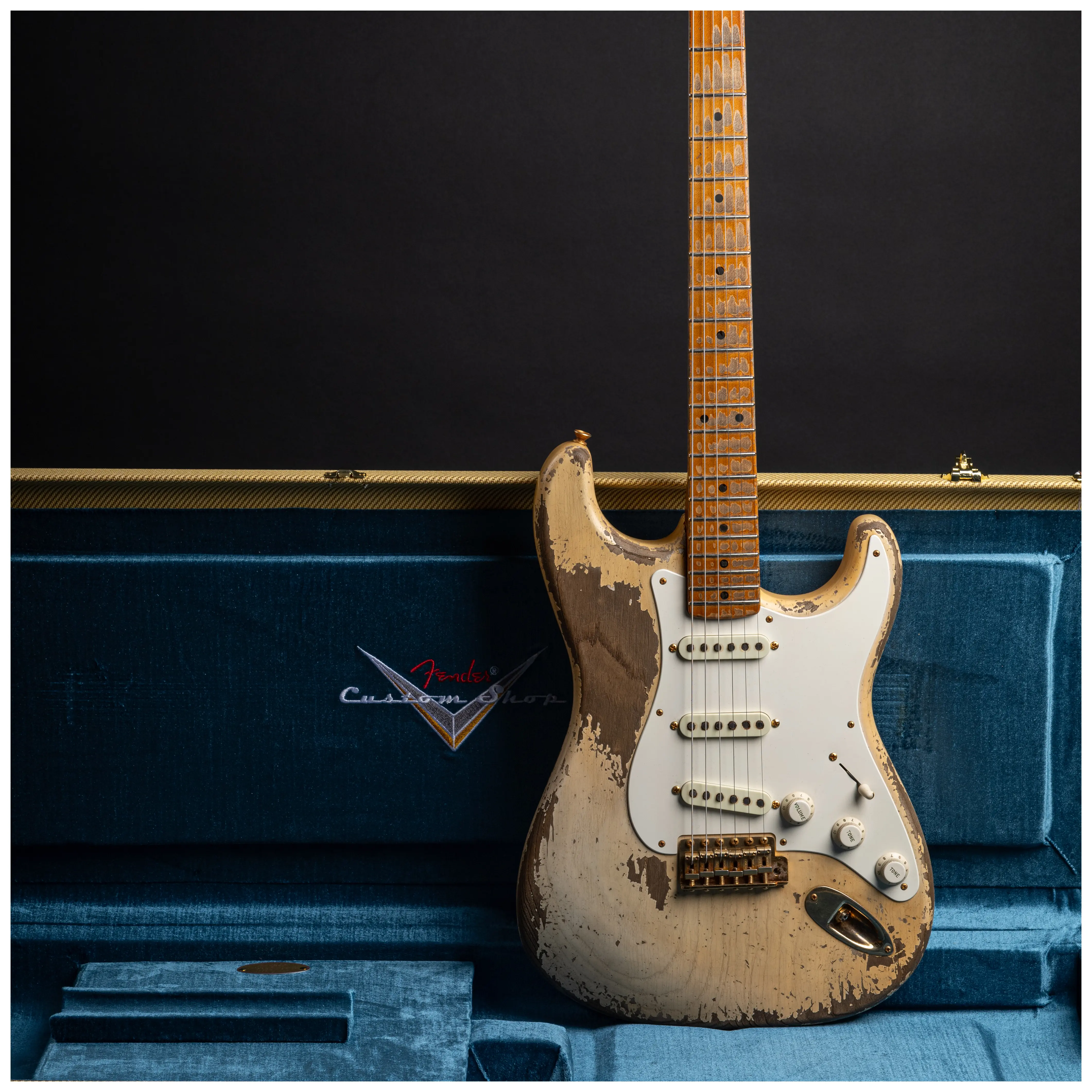 Fender Custom Shop 1955 Stratocaster HVREL WBL GH MBDW Heavy Relic Masterbuilt Dale Wilson 20