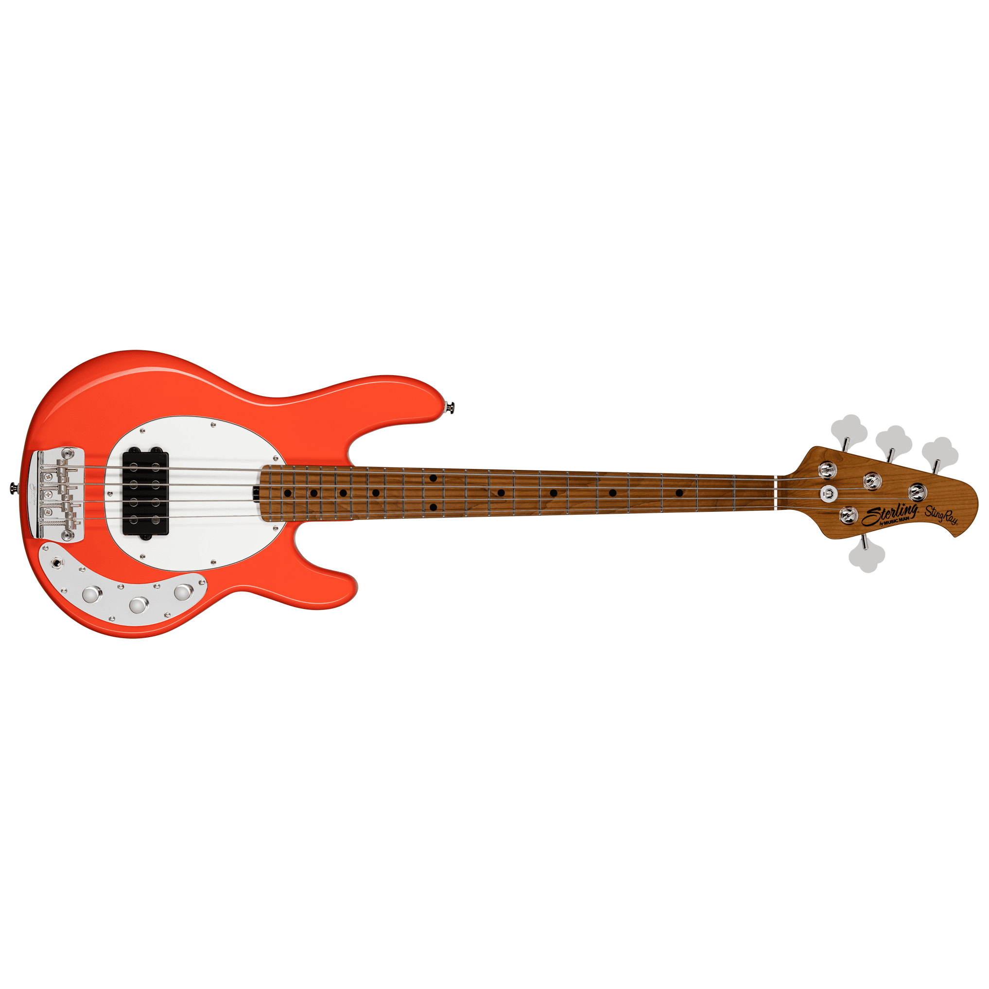 Sterling by Music Man StingRay Short Scale RAYSS4 Fiesta Red 6