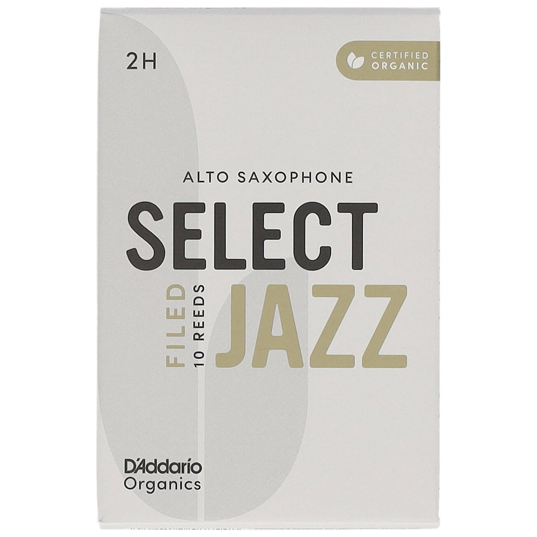 D’Addario Woodwinds Organic Select Jazz Filed - Alt Saxophone 2H - 10er Pack