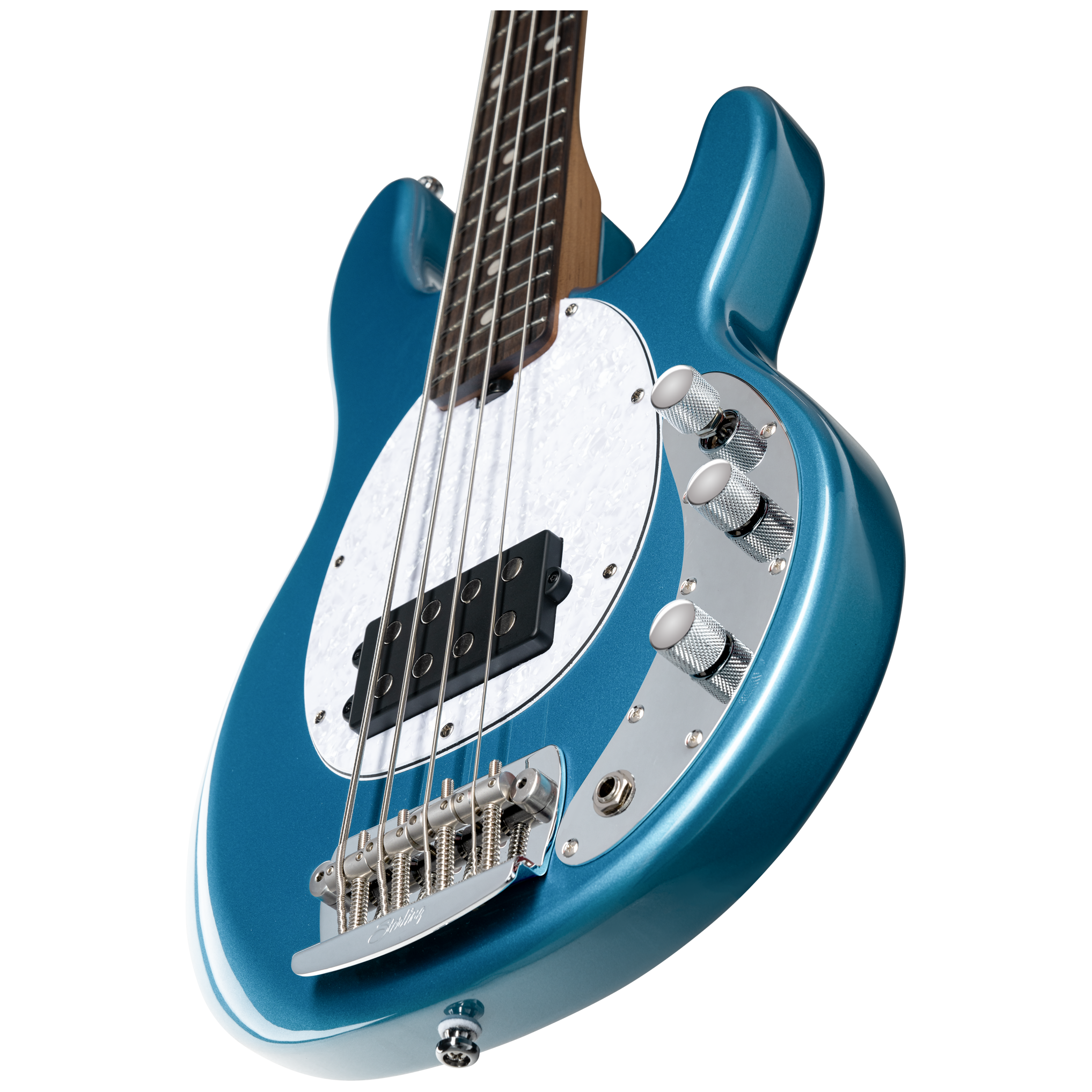 Sterling by Music Man StingRay Short Scale RAYSS4 Toluca Lake Blue 5