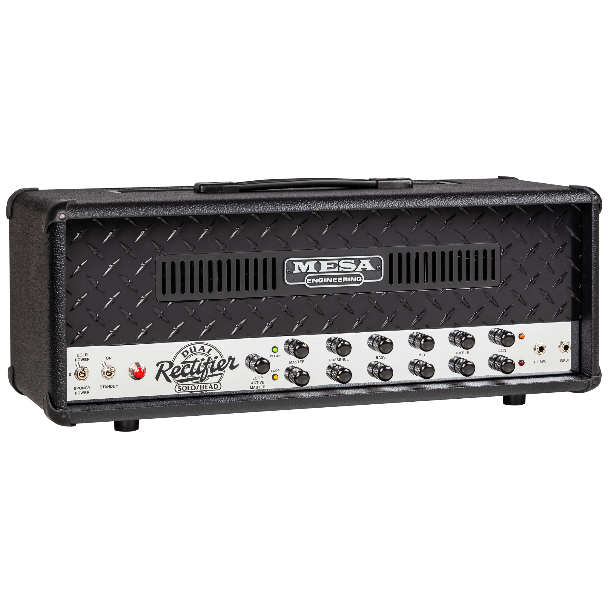 Mesa/Boogie Dual Rectifier 90s 2-Channel Black Bronco Chrome Chassis 3