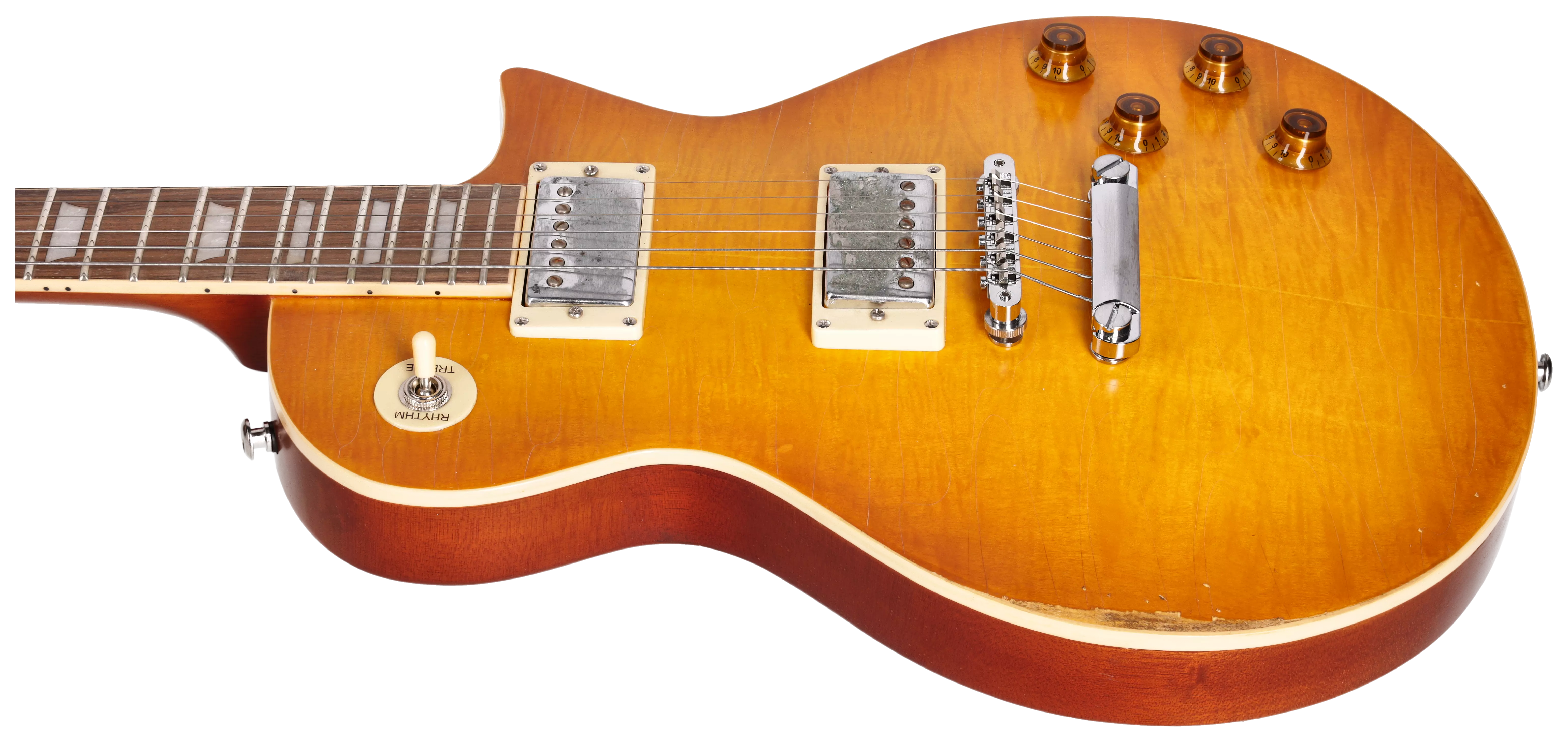 Redwood Relics LP-Style Dirty Lemon Burst 6