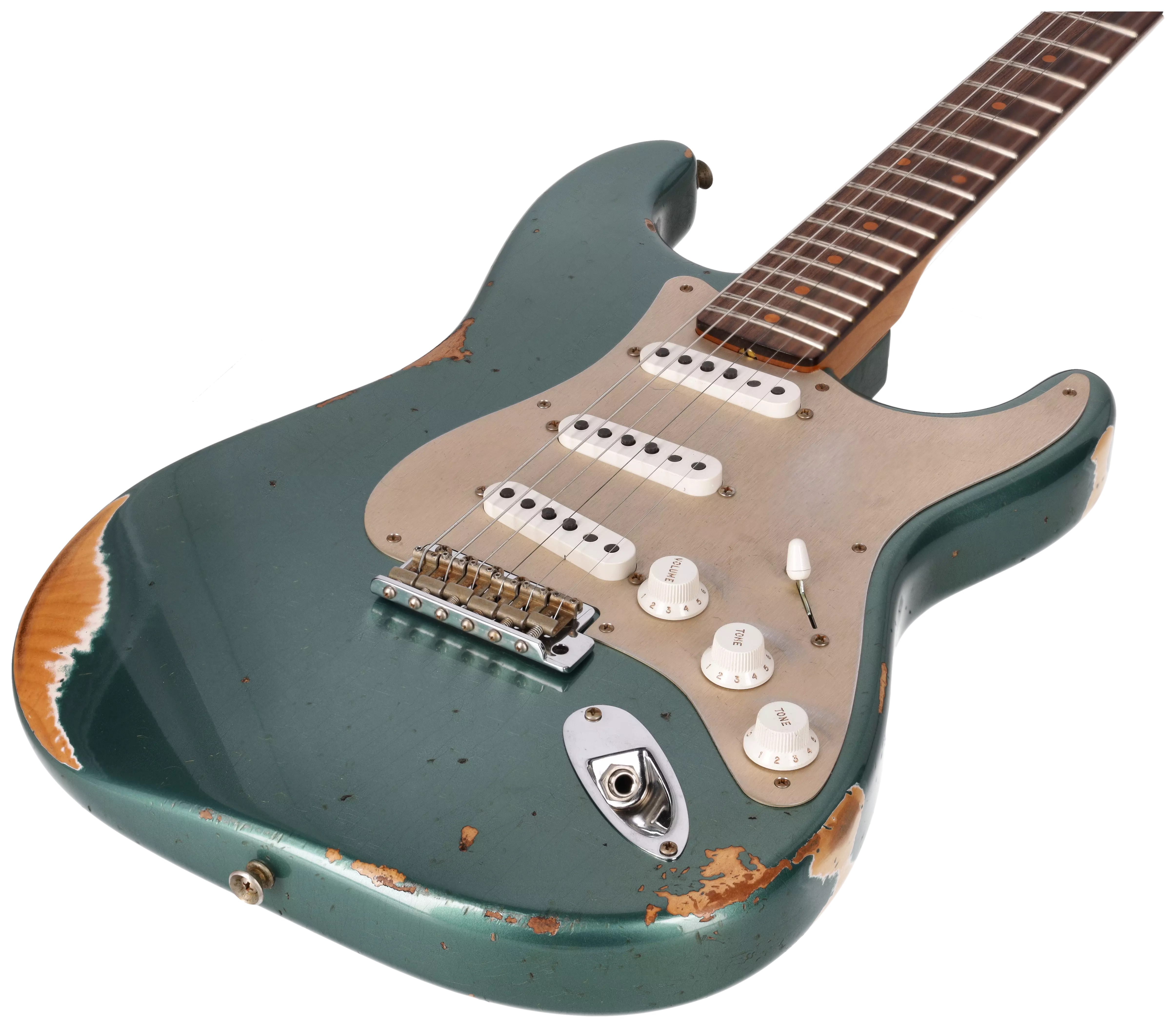 Fender Custom Shop 1959 Stratocaster RW Roasted Heavy Relic Aged Sherwood Green Metallic #2 5