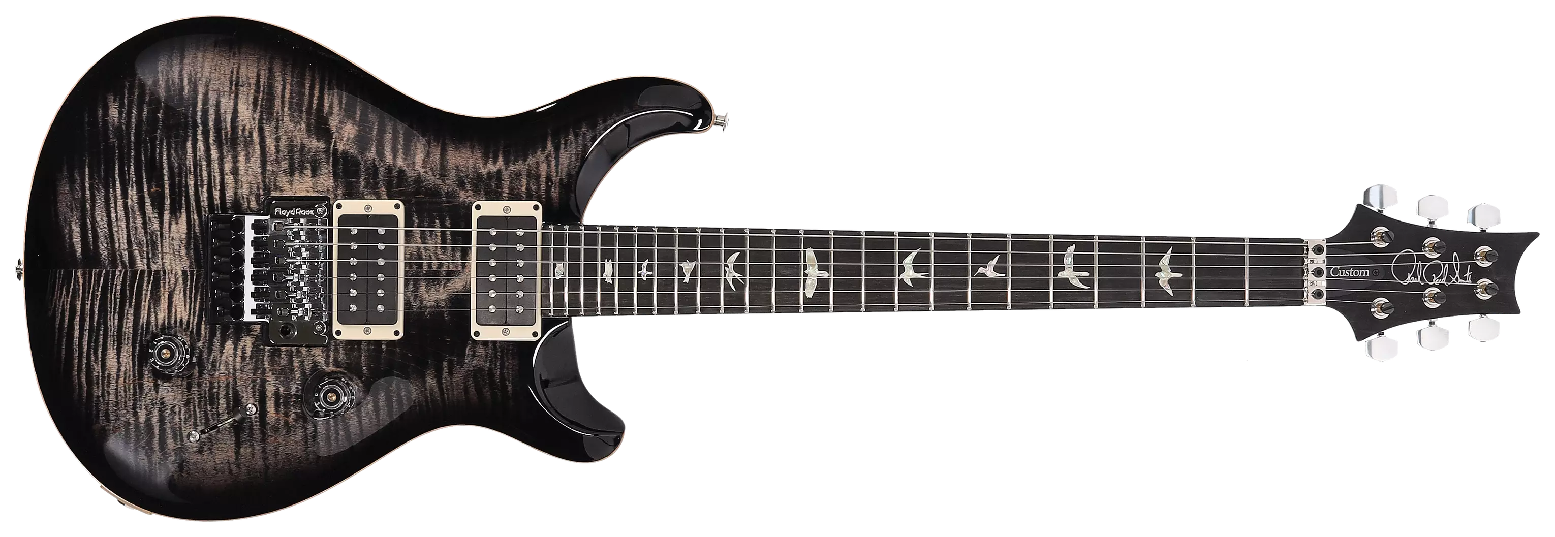 PRS Custom 24 Floyd Charcoal Burst #230367750 1