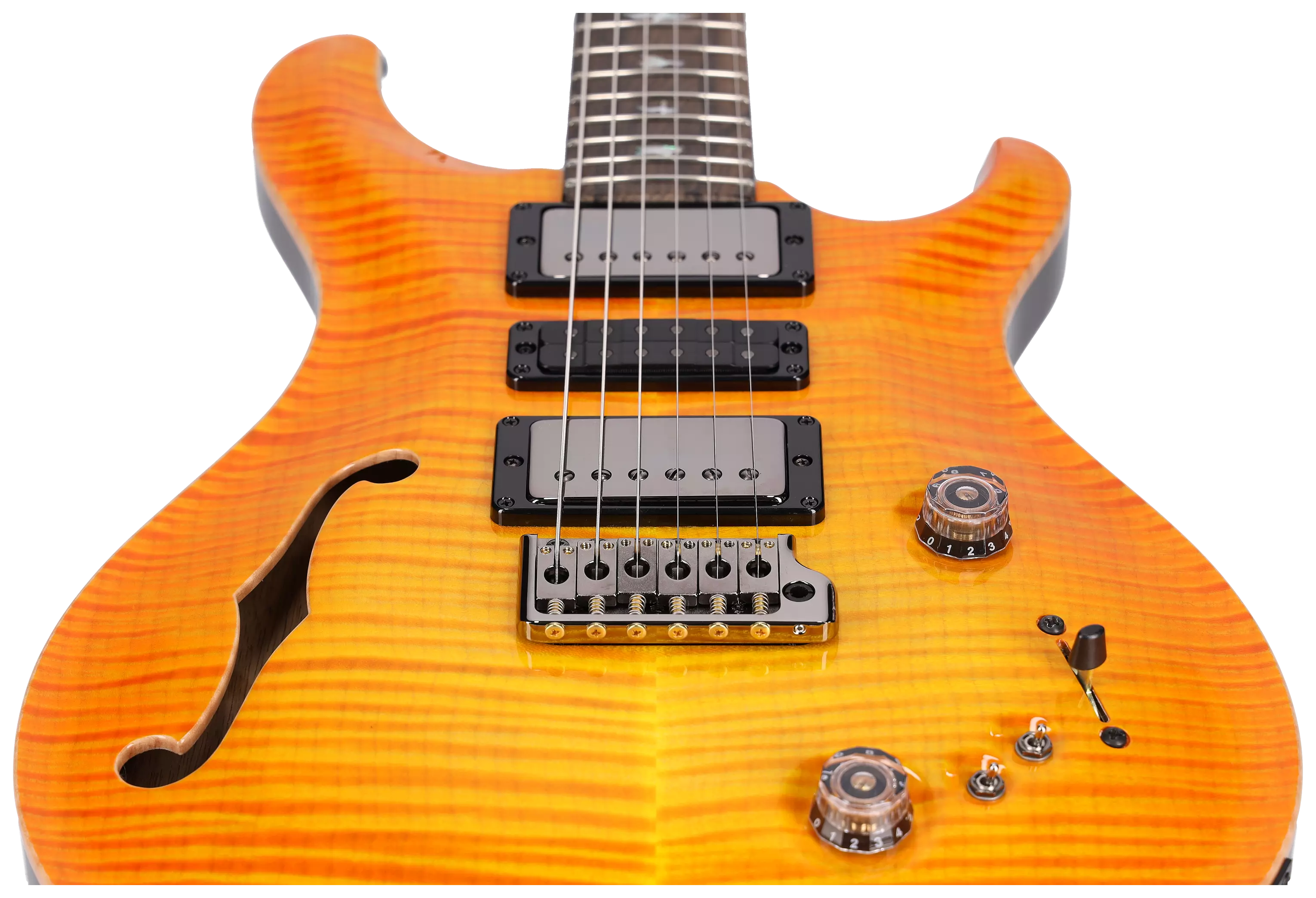 PRS LTD Private Stock Special Semi Hollow Citrus Glow 4