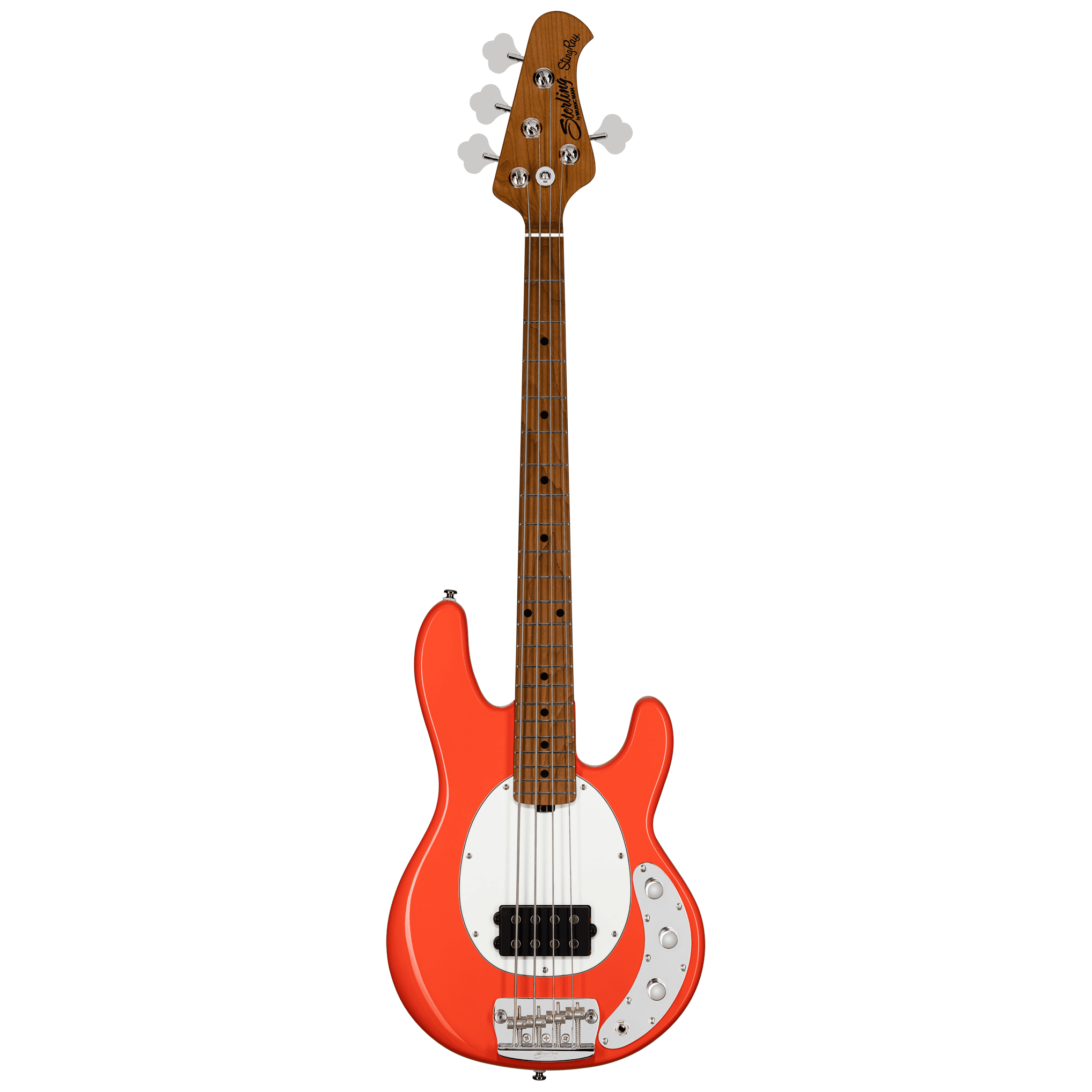 Sterling by Music Man StingRay Short Scale RAYSS4 Fiesta Red 7