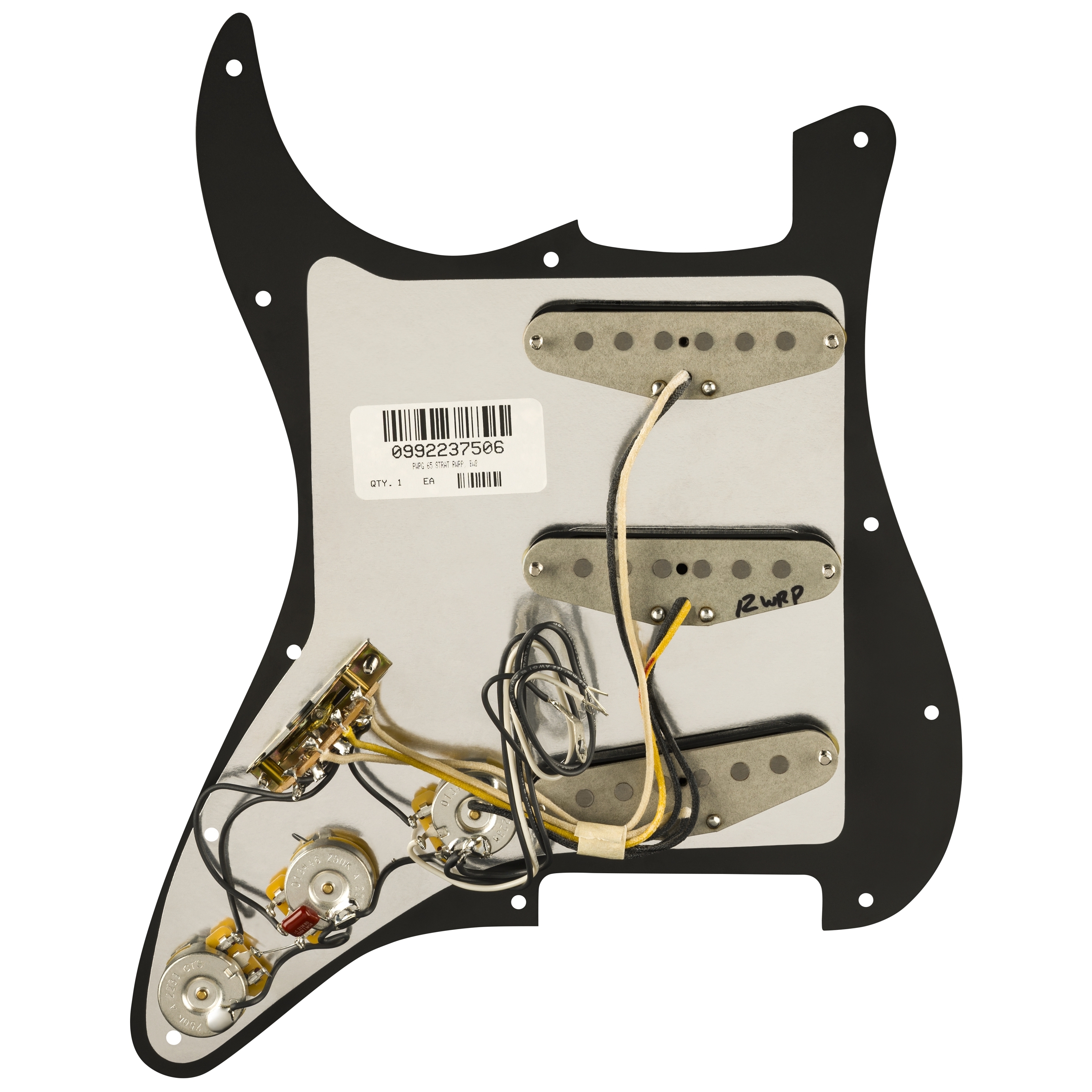 Fender Pre Wired Pickguard Set Pure Vintage 65 BLK 2