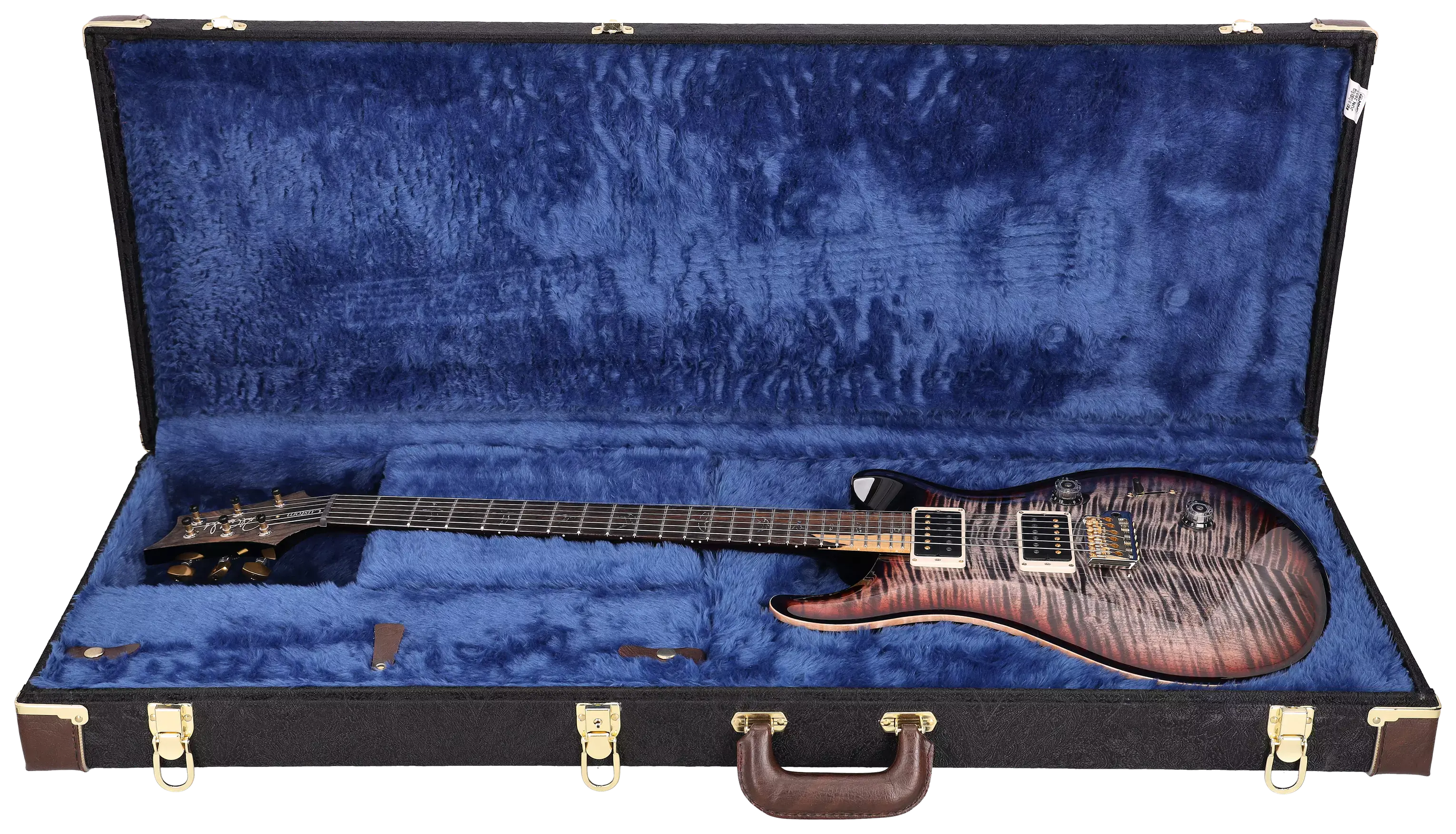 PRS Custom 24 Wood Library 10 Top Charcoal Tri-Color Burst session Select #0377189 16