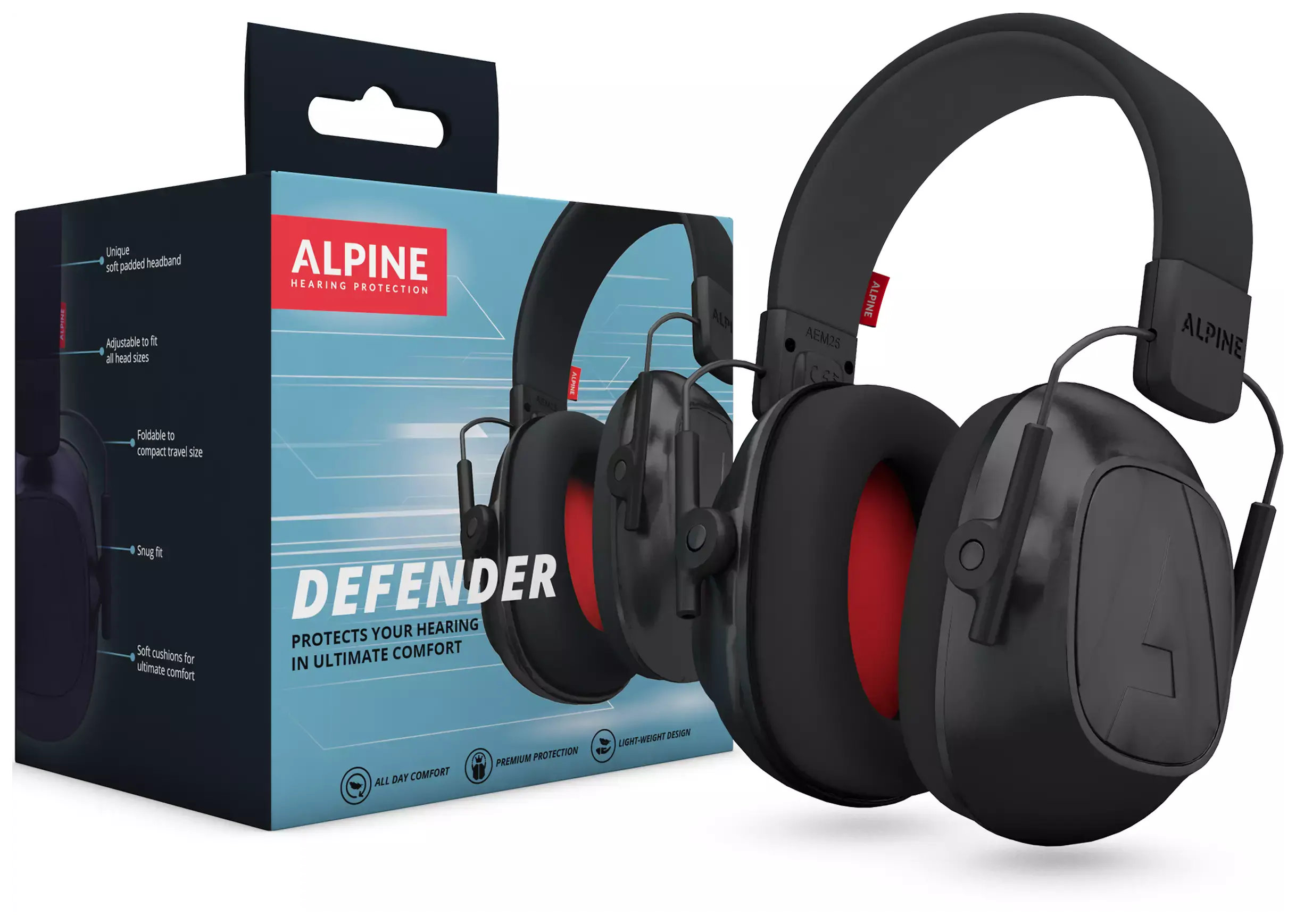 Alpine Hearing Protection Defender Earmuffs 1