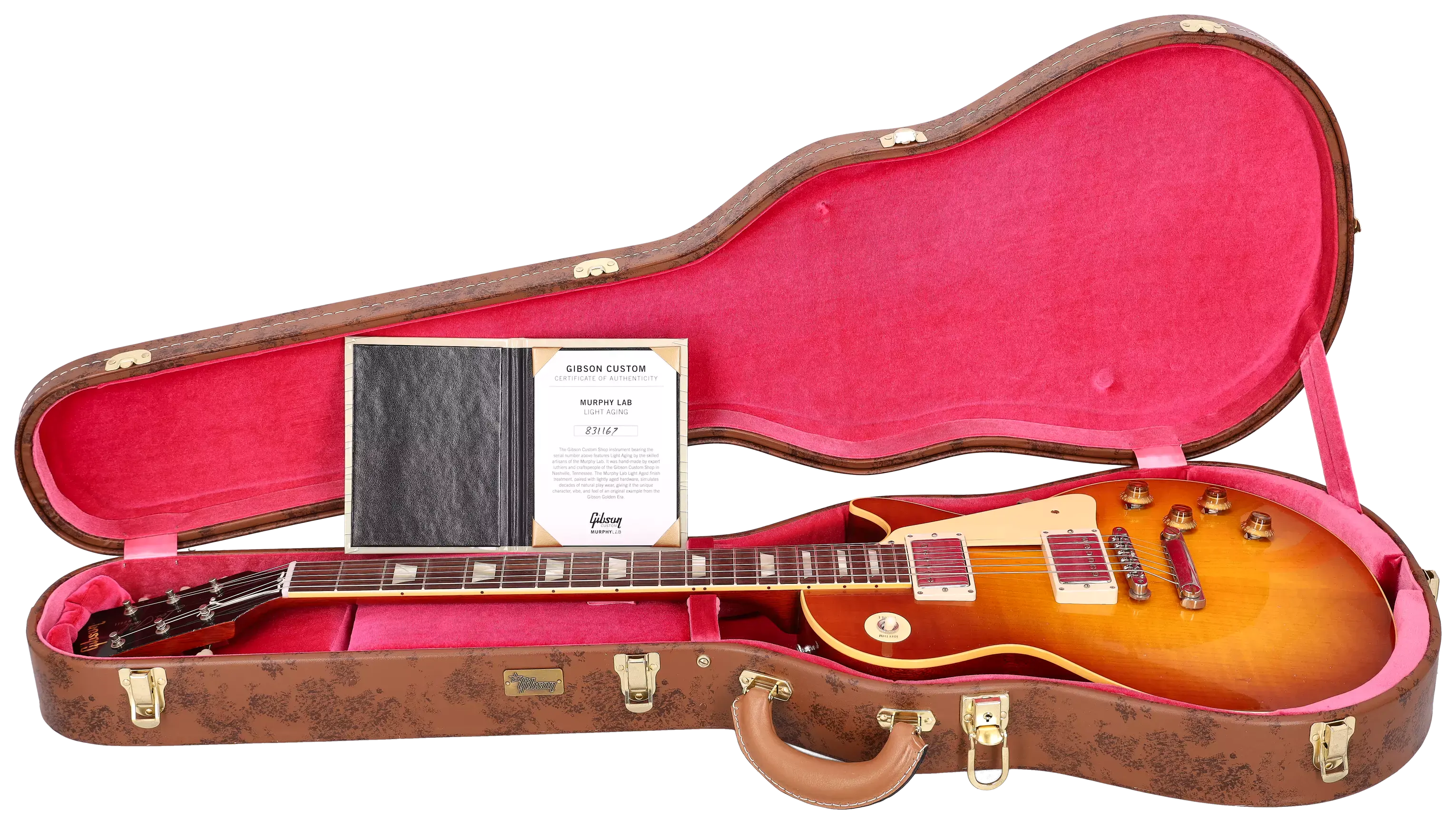 Gibson 1958 Les Paul Standard Iced Tea Burst Light Aged Murphy Lab session Select #R831167