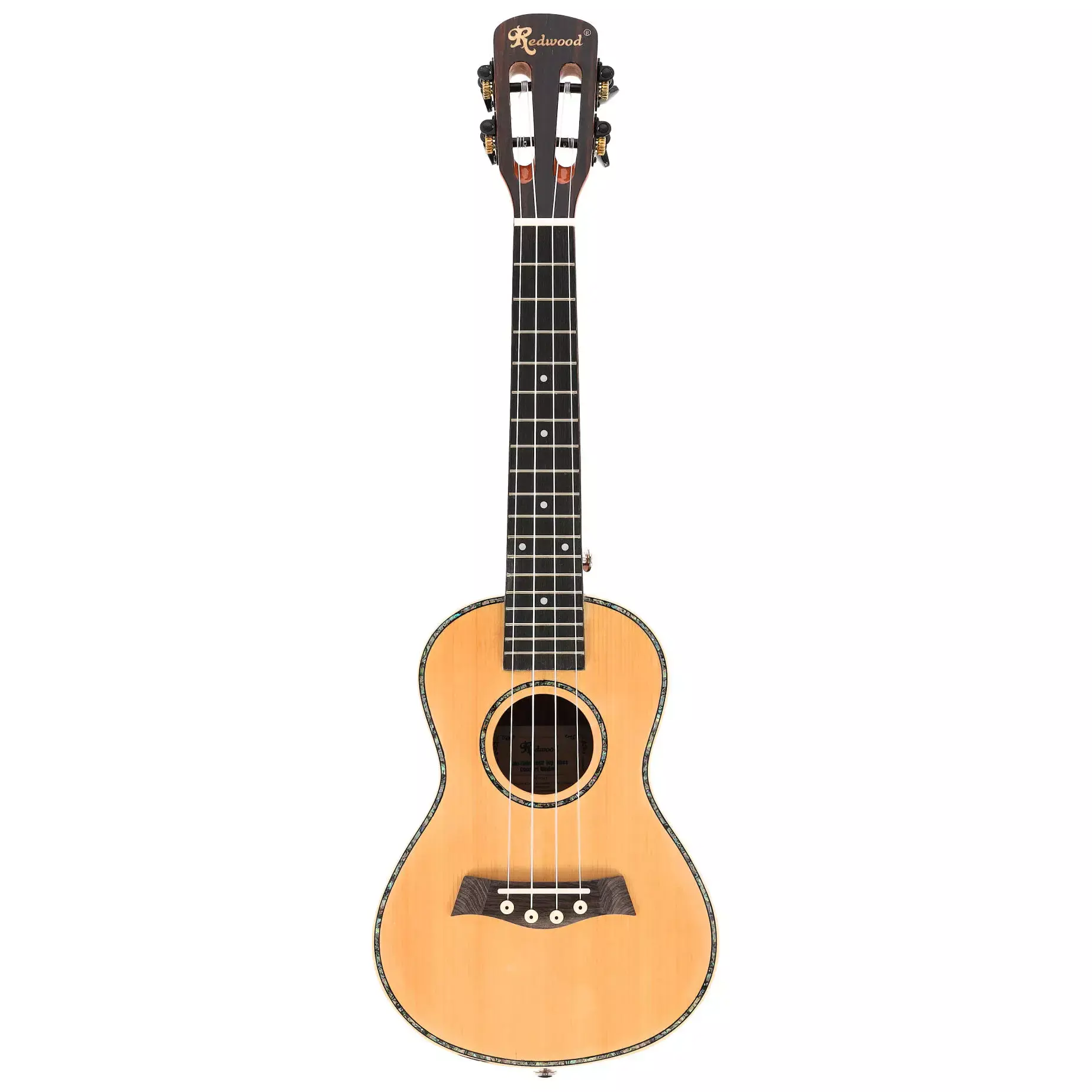 Redwood Halo-Halo Solid Top Gloss Concert Ukulele 1