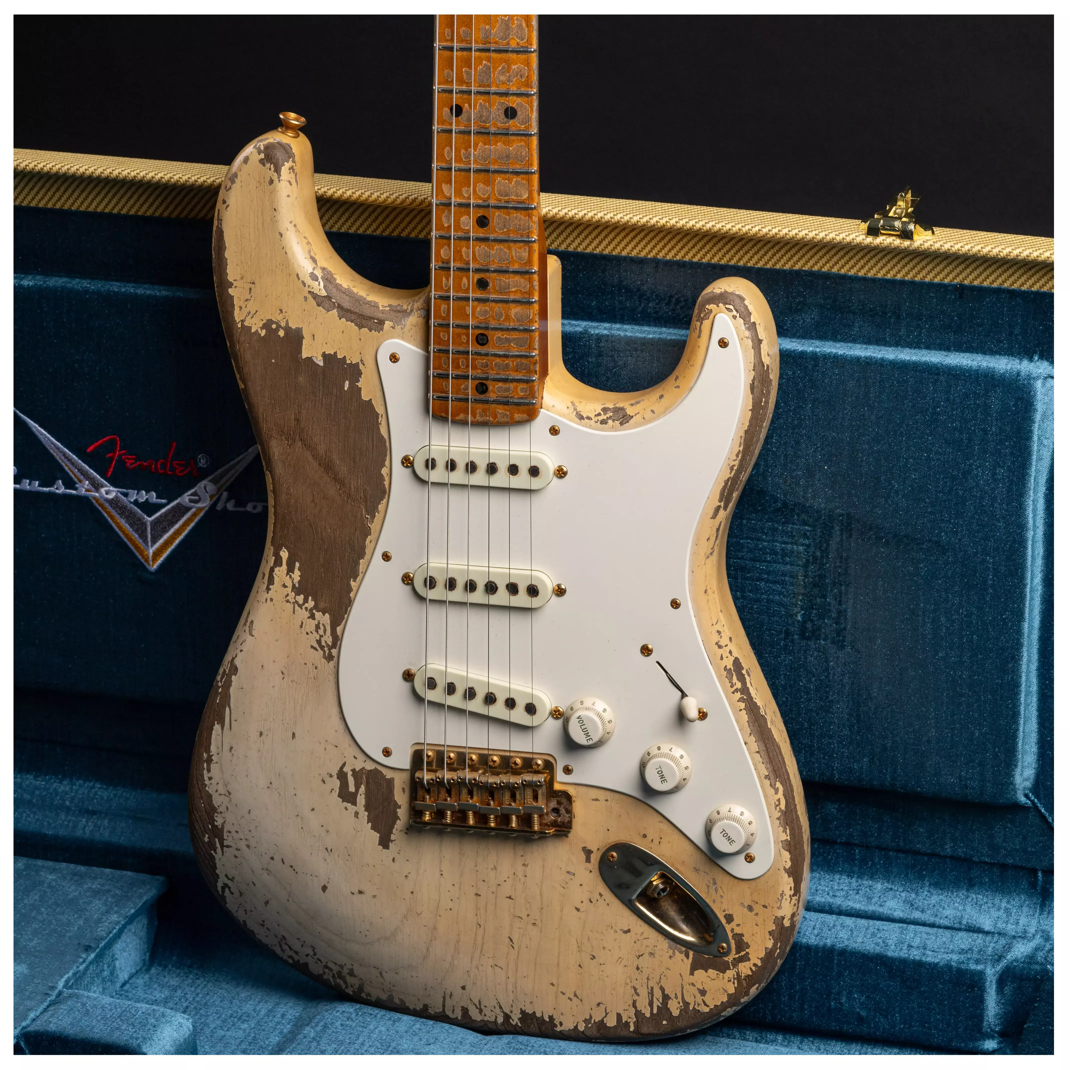 Fender Custom Shop 1955 Stratocaster HVREL WBL GH MBDW Heavy Relic Masterbuilt Dale Wilson #CZ575736 23