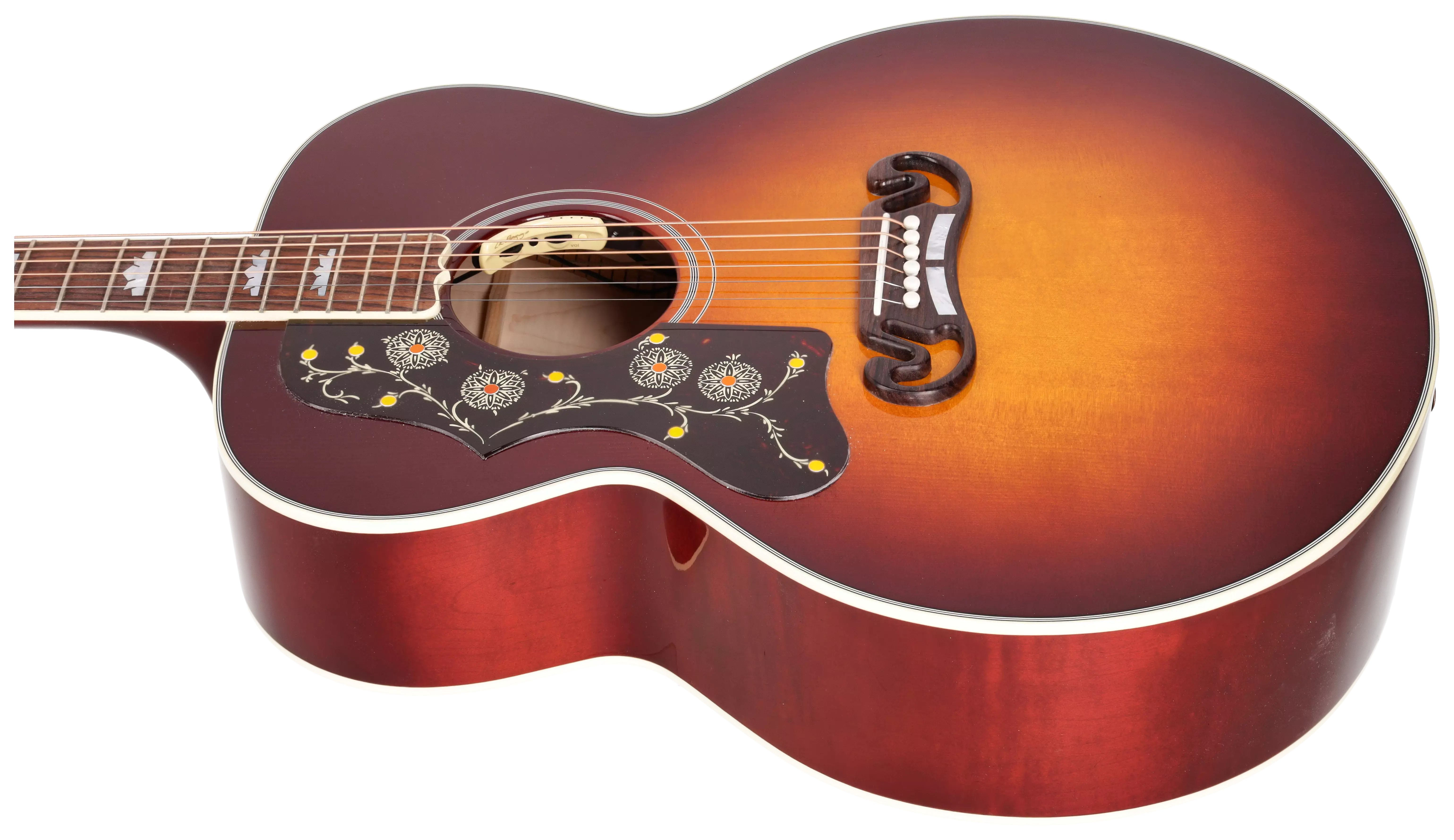 Gibson SJ-200 Standard Maple Autumnburst Lefthand 6