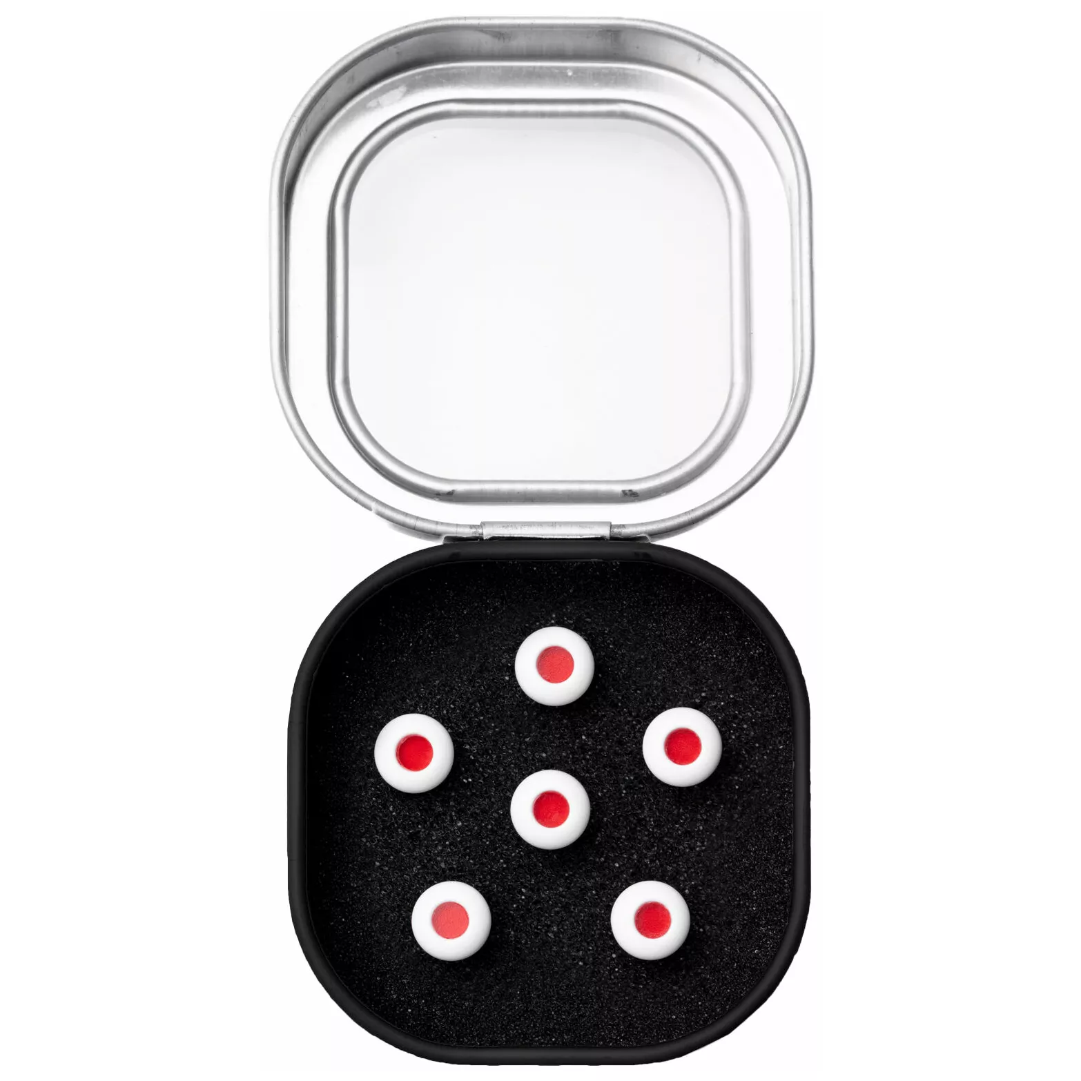 Martin Liquidmetal Bridge Pin Set Bone/Red Dot