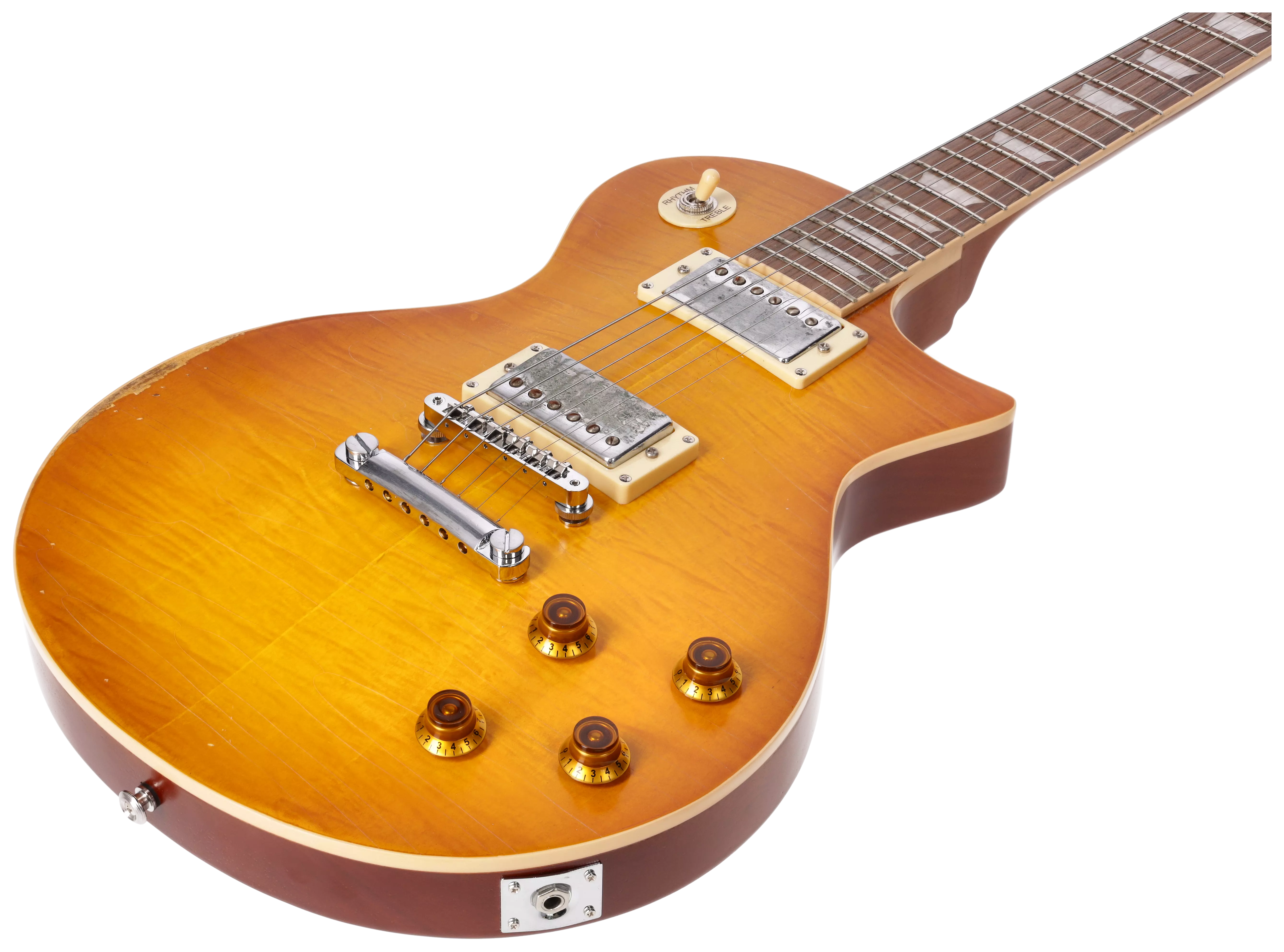 Redwood Relics LP-Style Dirty Lemon Burst 4