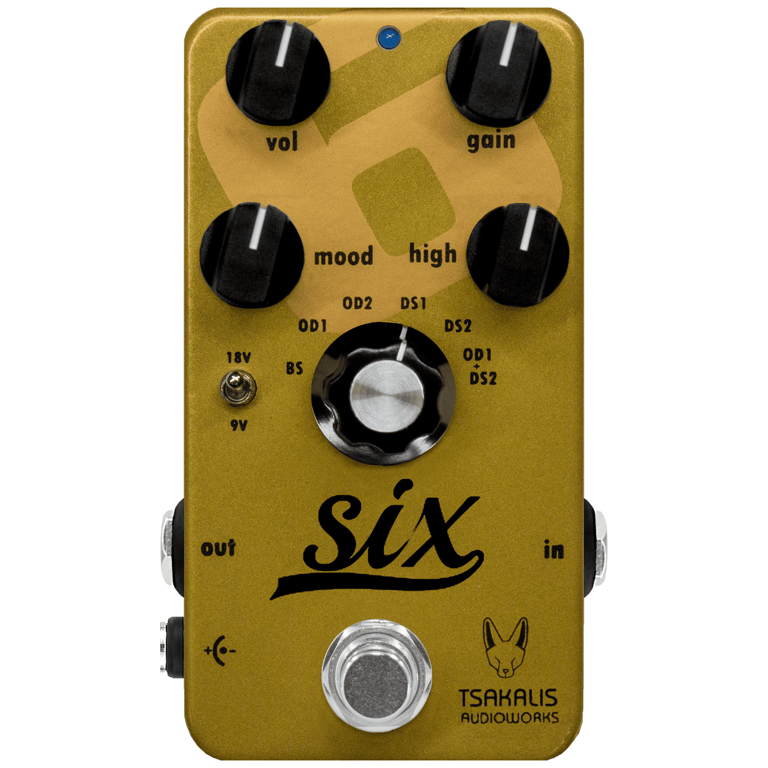 Tsakalis AudioWorks Six Analog Booster Overdrive Distortion