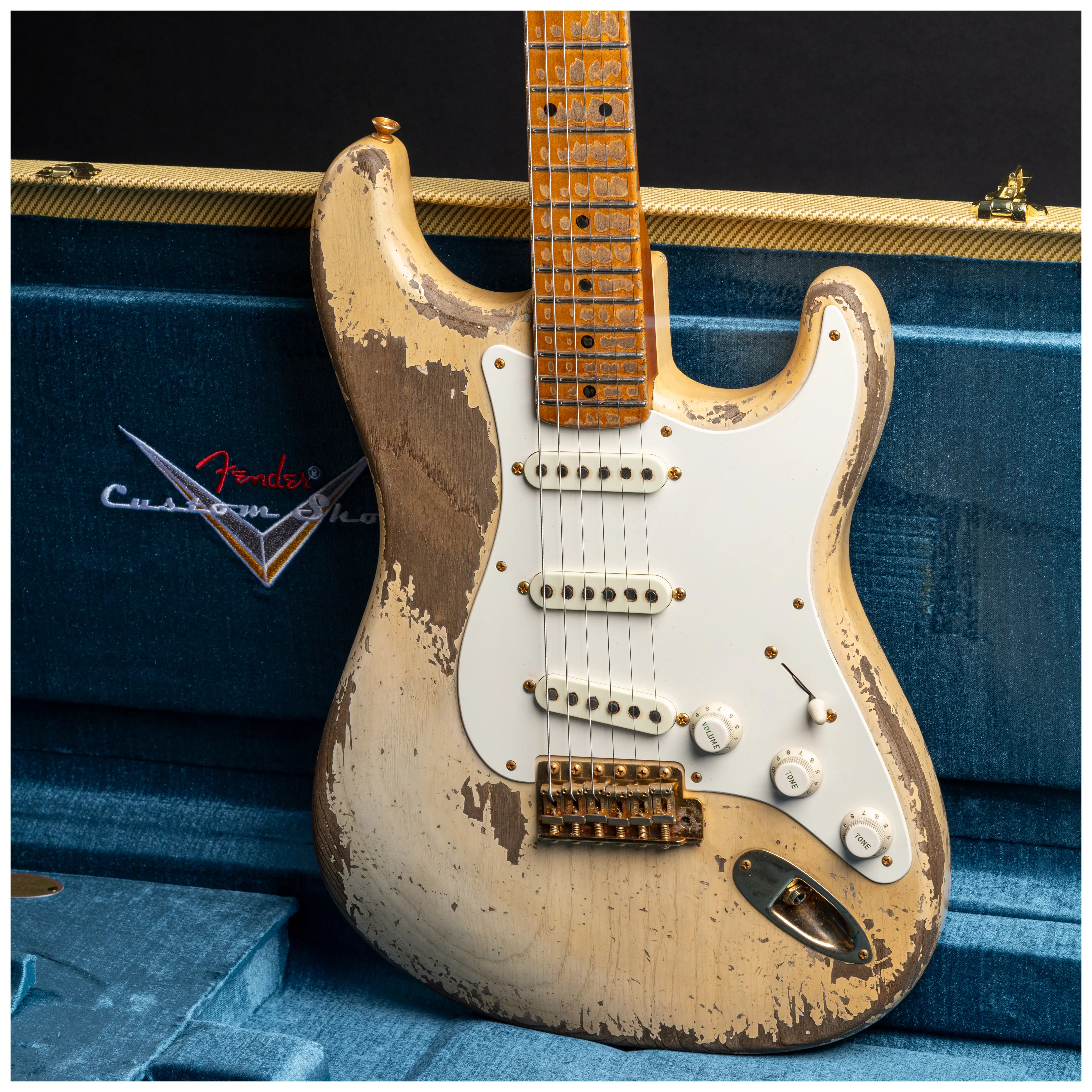 Fender Custom Shop 1955 Stratocaster HVREL WBL GH MBDW Heavy Relic Masterbuilt Dale Wilson 21