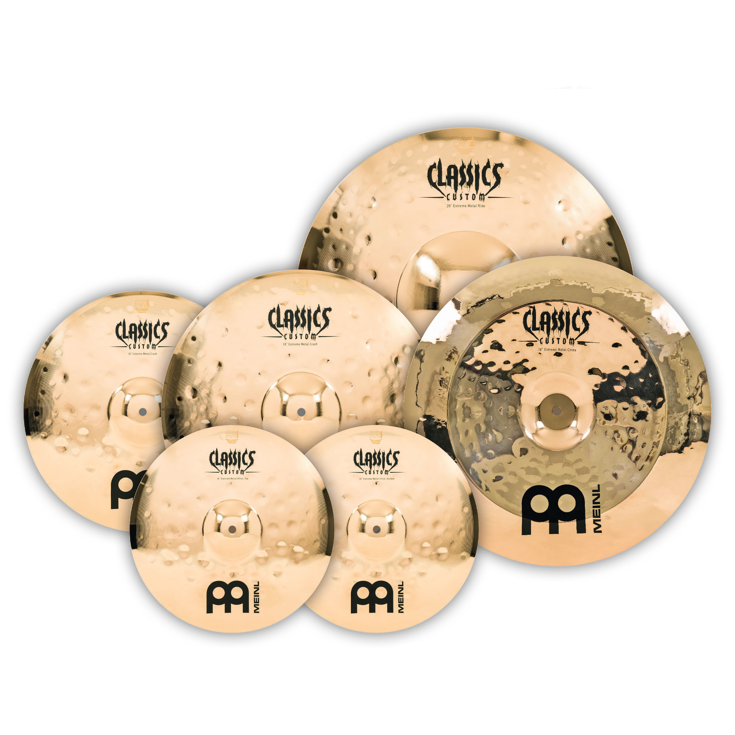 Meinl Cymbals CCEM-CS1 - Classics Custom Extreme Metal Expanded Cymbal Set 1